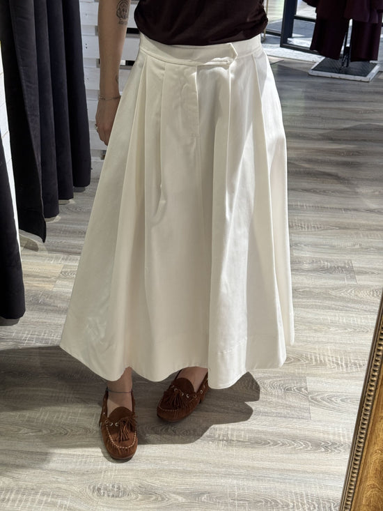 Gonna midi a ruota con pieghe Tensione In - GiuGiò | Shop online