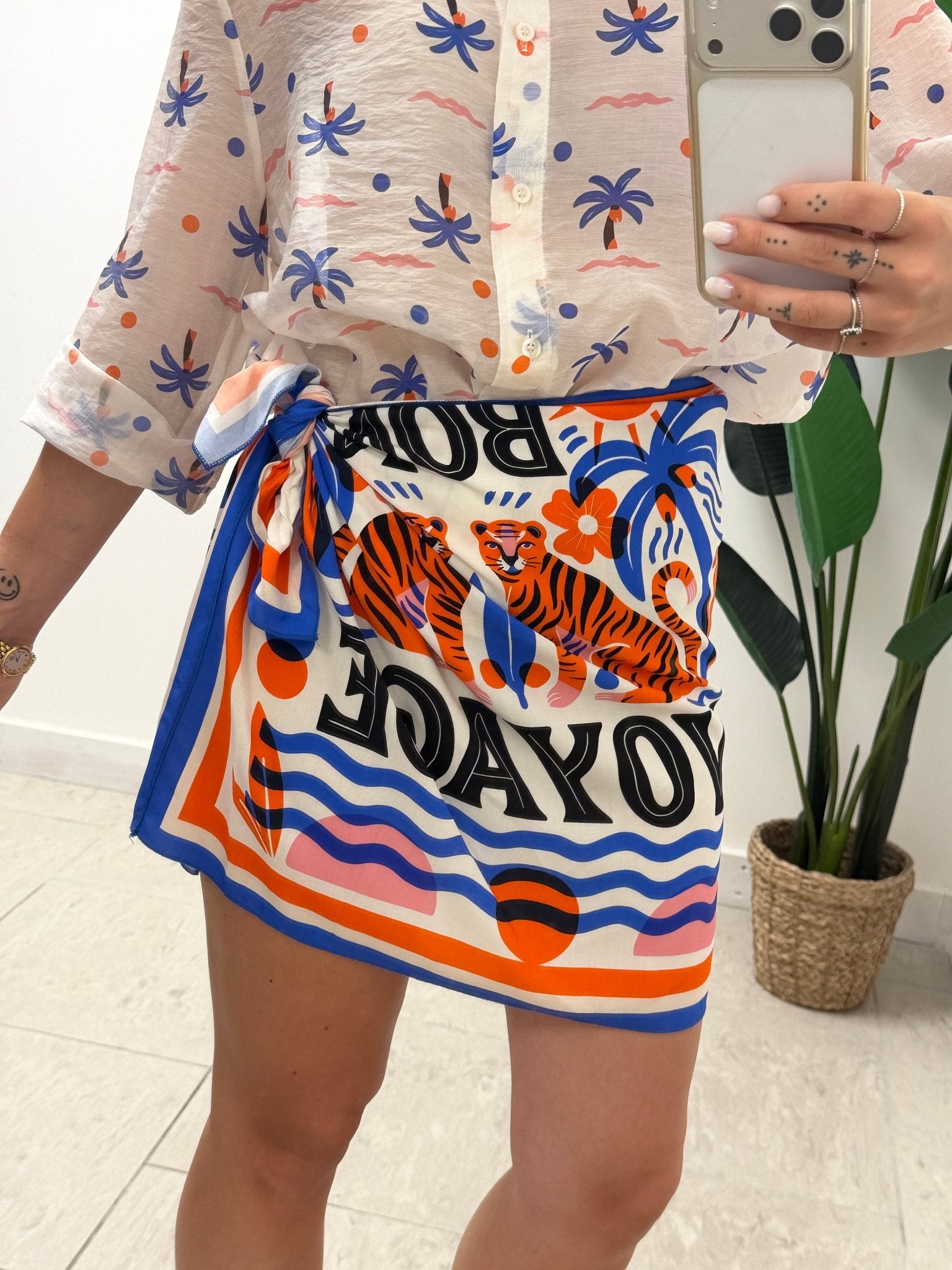 Gonna pareo stampa tigri HaveOne THE ISLAND - GiuGiò | Shop online