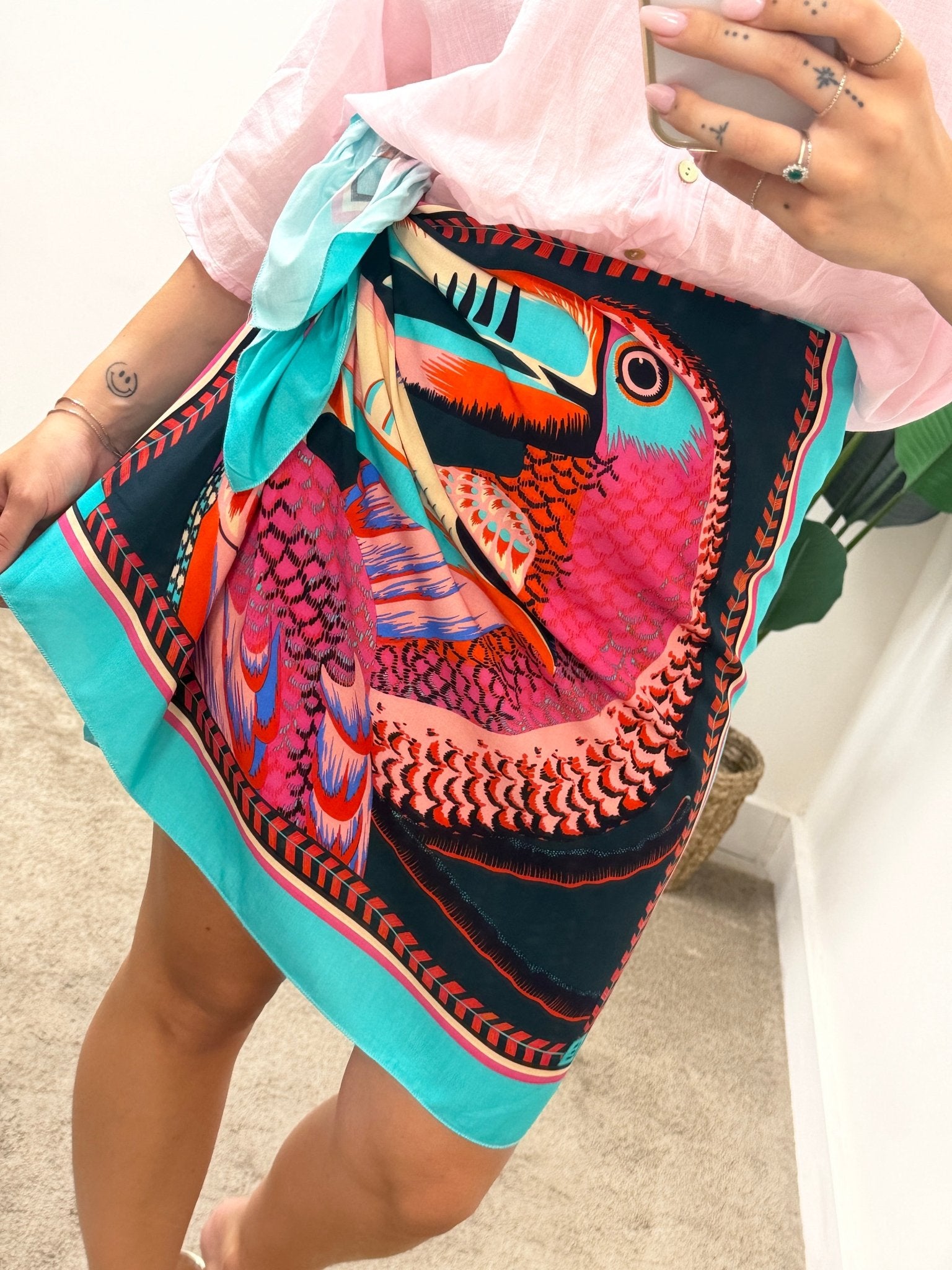 Gonna pareo stampa tucano Susy Mix - GiuGiò | Shop online