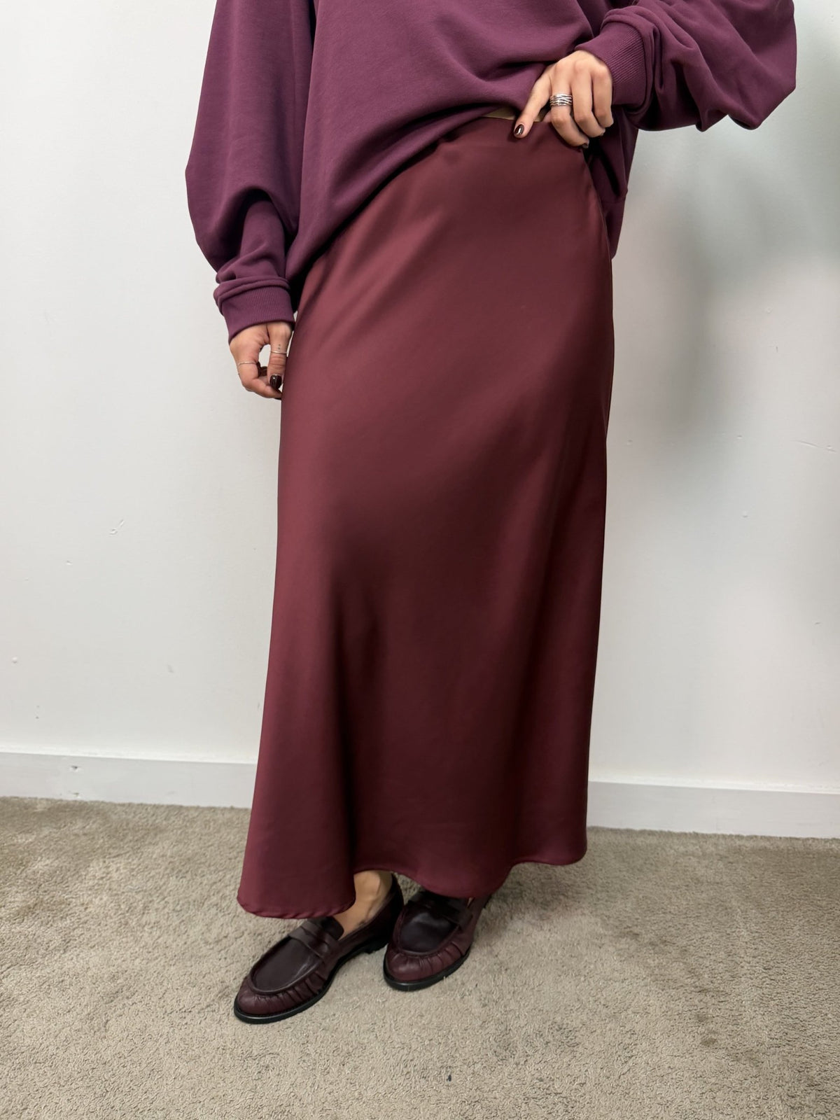 Gonna svasata satin Tensione In - GiuGiò | Shop online