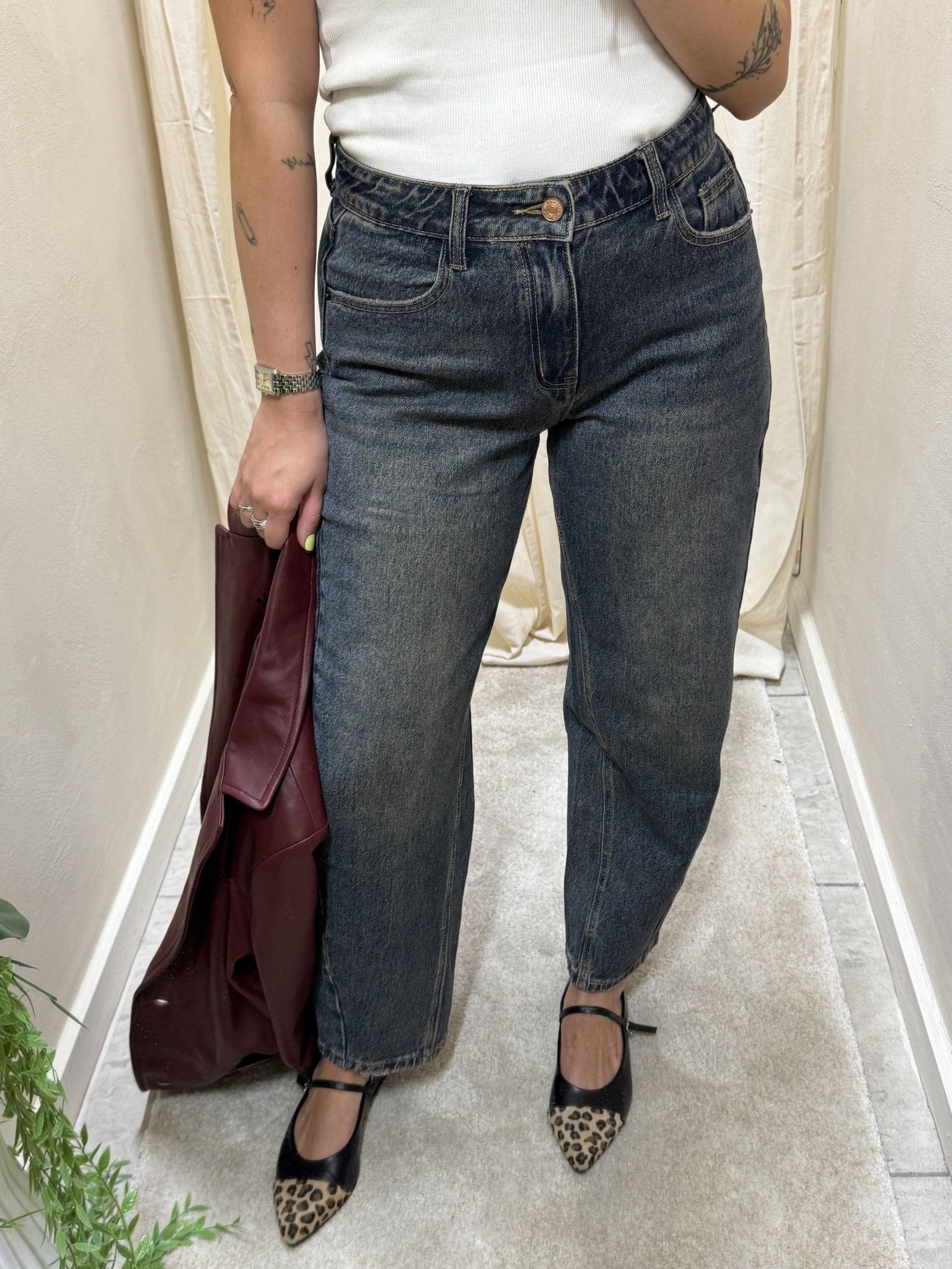 Jeans balloon fit tea wash Myd - GiuGiò | Shop online