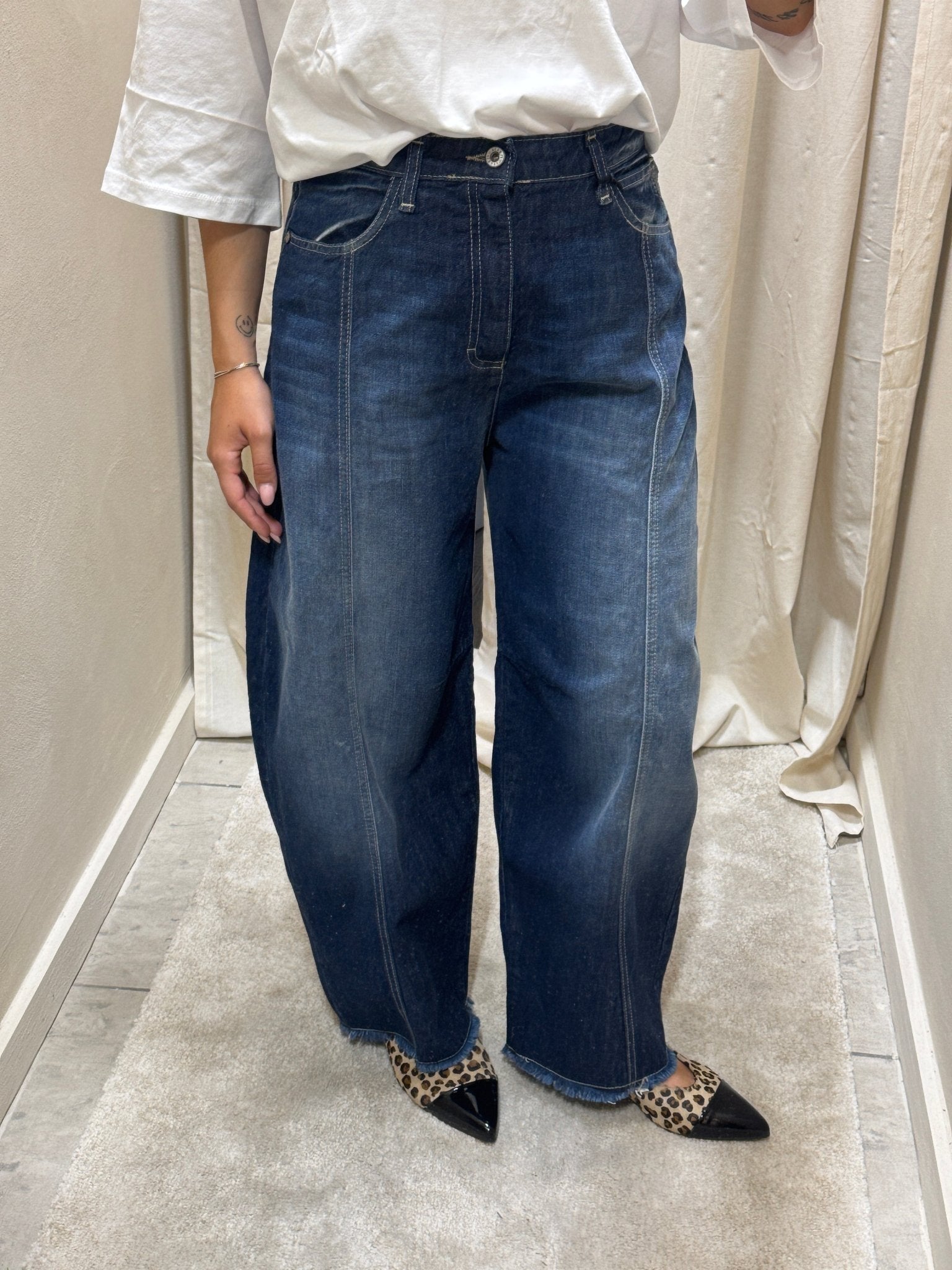 Jeans balloon loose sfrangiato Please - GiuGiò | Shop online