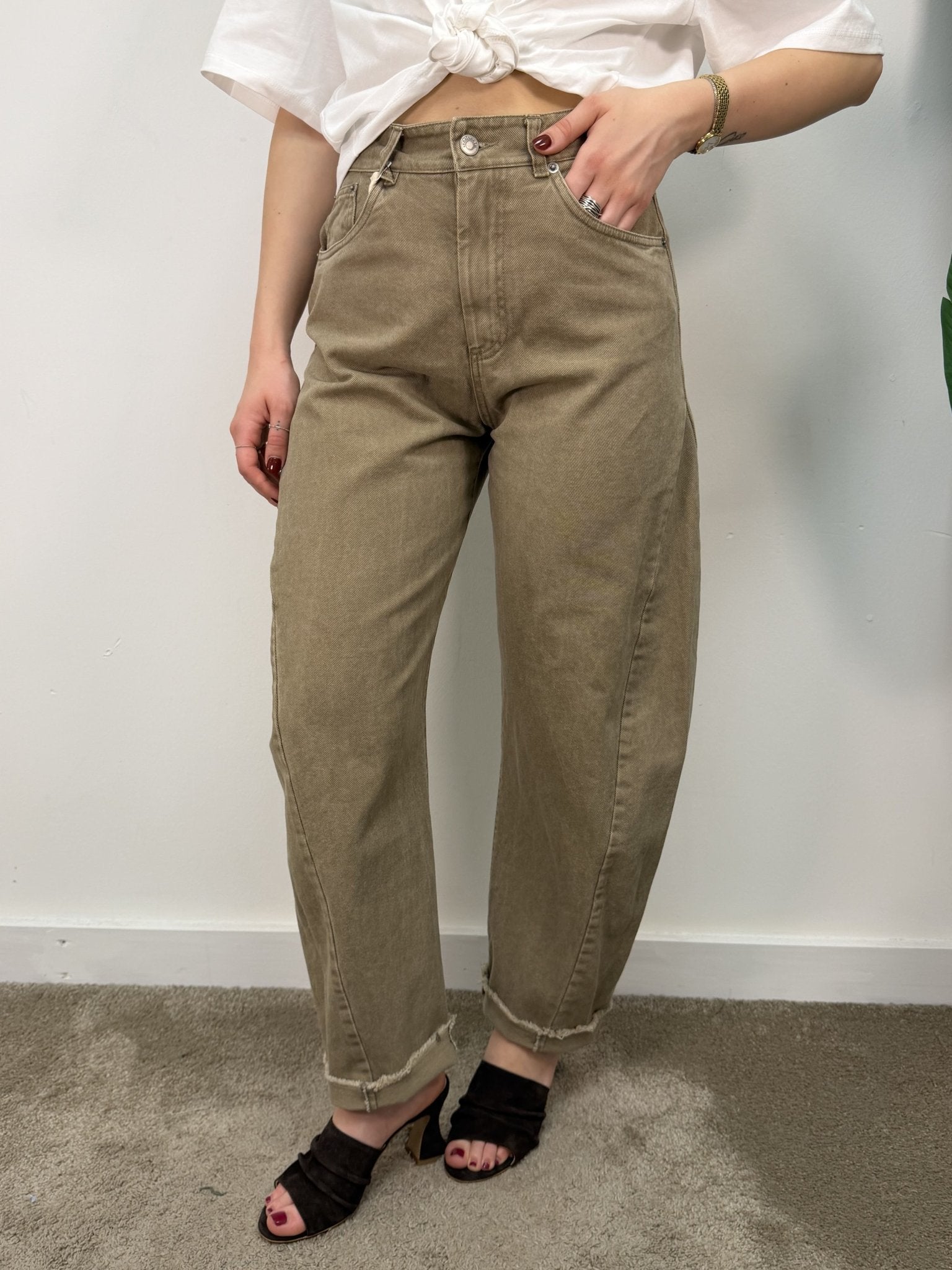 Jeans balloon sfrangiato Tensione In - GiuGiò | Shop online