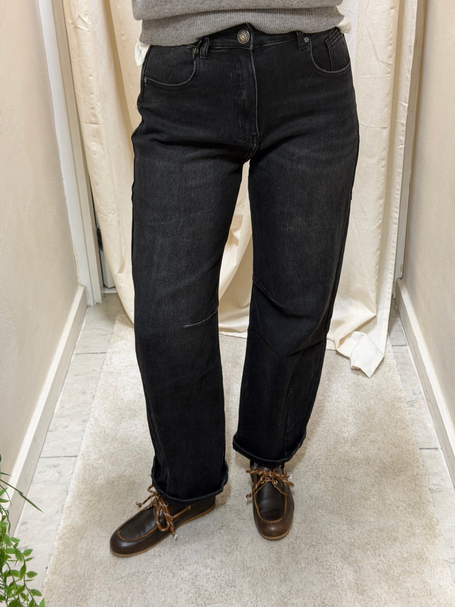 Jeans barrel nero MyD - GiuGiò | Shop online