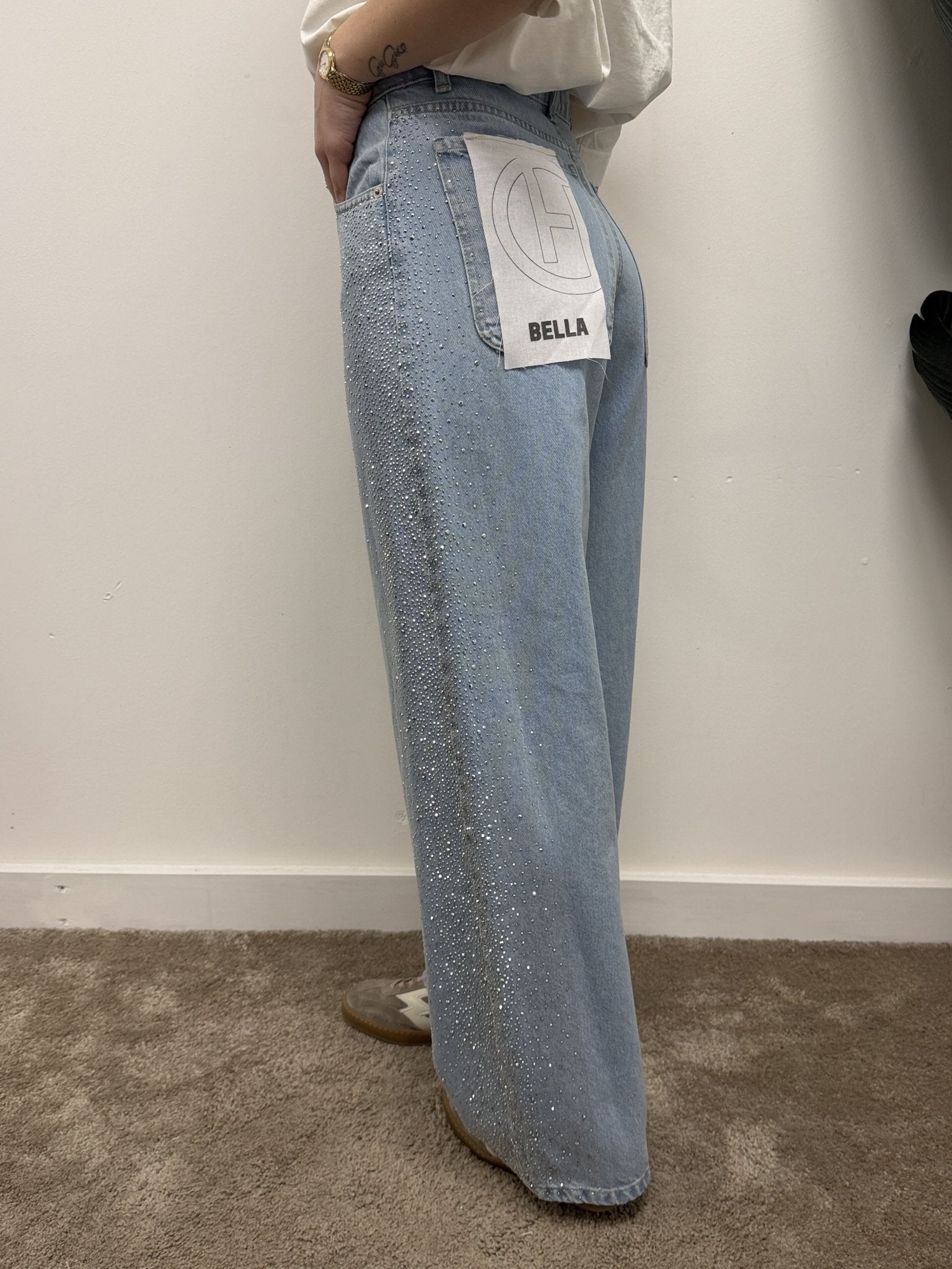 Jeans Bella con applicazioni strass HaveOne - GiuGiò | Shop online