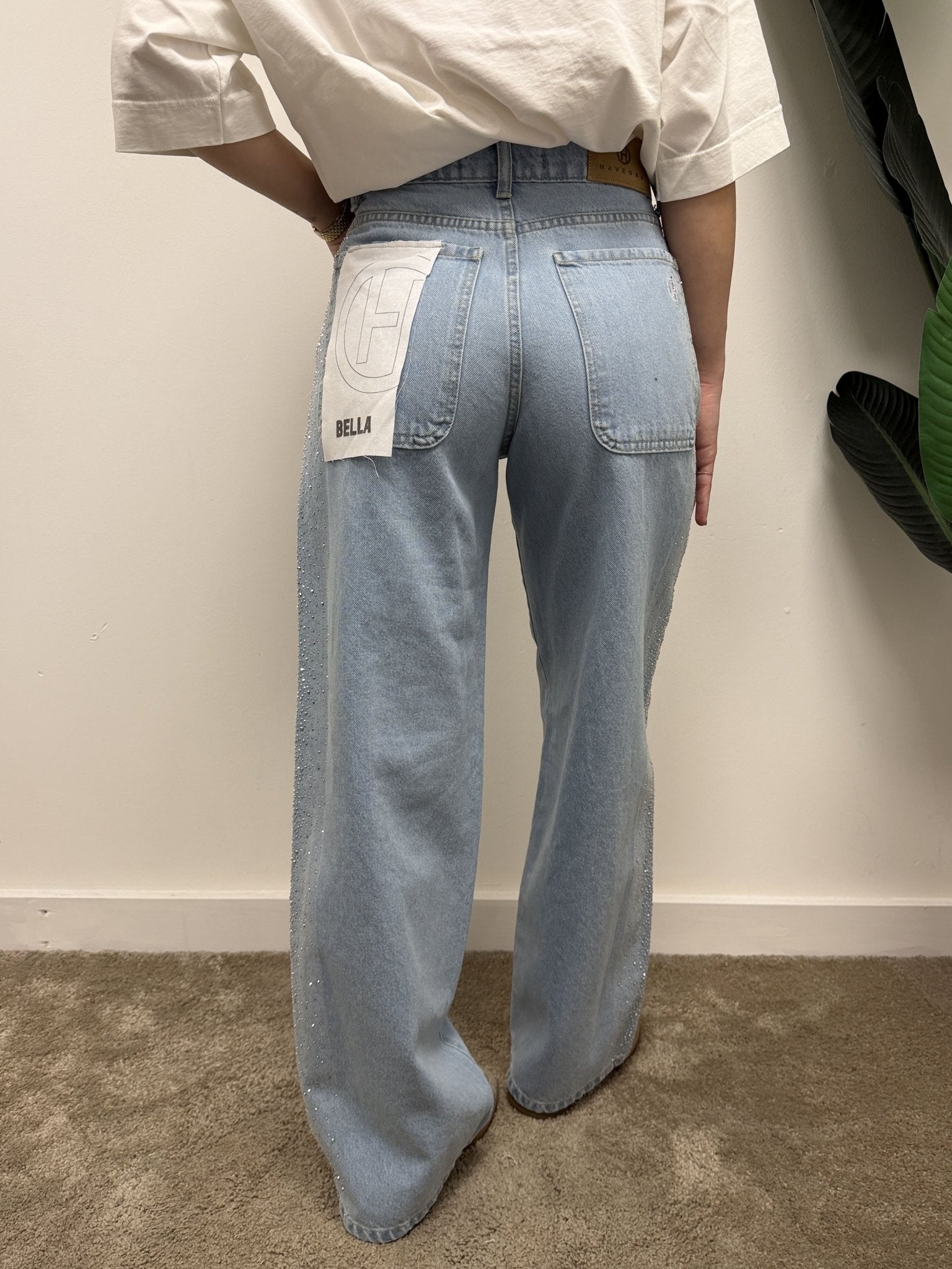 Jeans Bella con applicazioni strass HaveOne - GiuGiò | Shop online