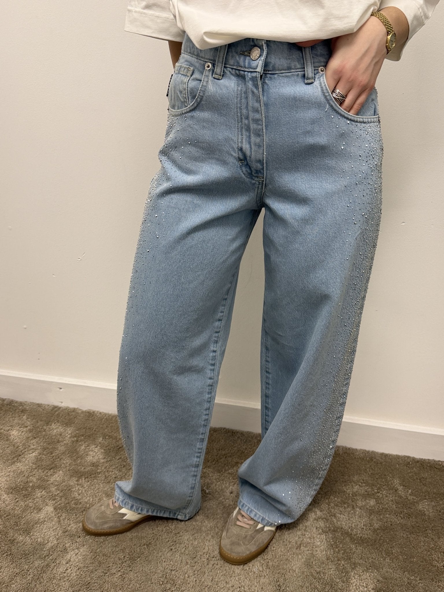 Jeans Bella con applicazioni strass HaveOne - GiuGiò | Shop online