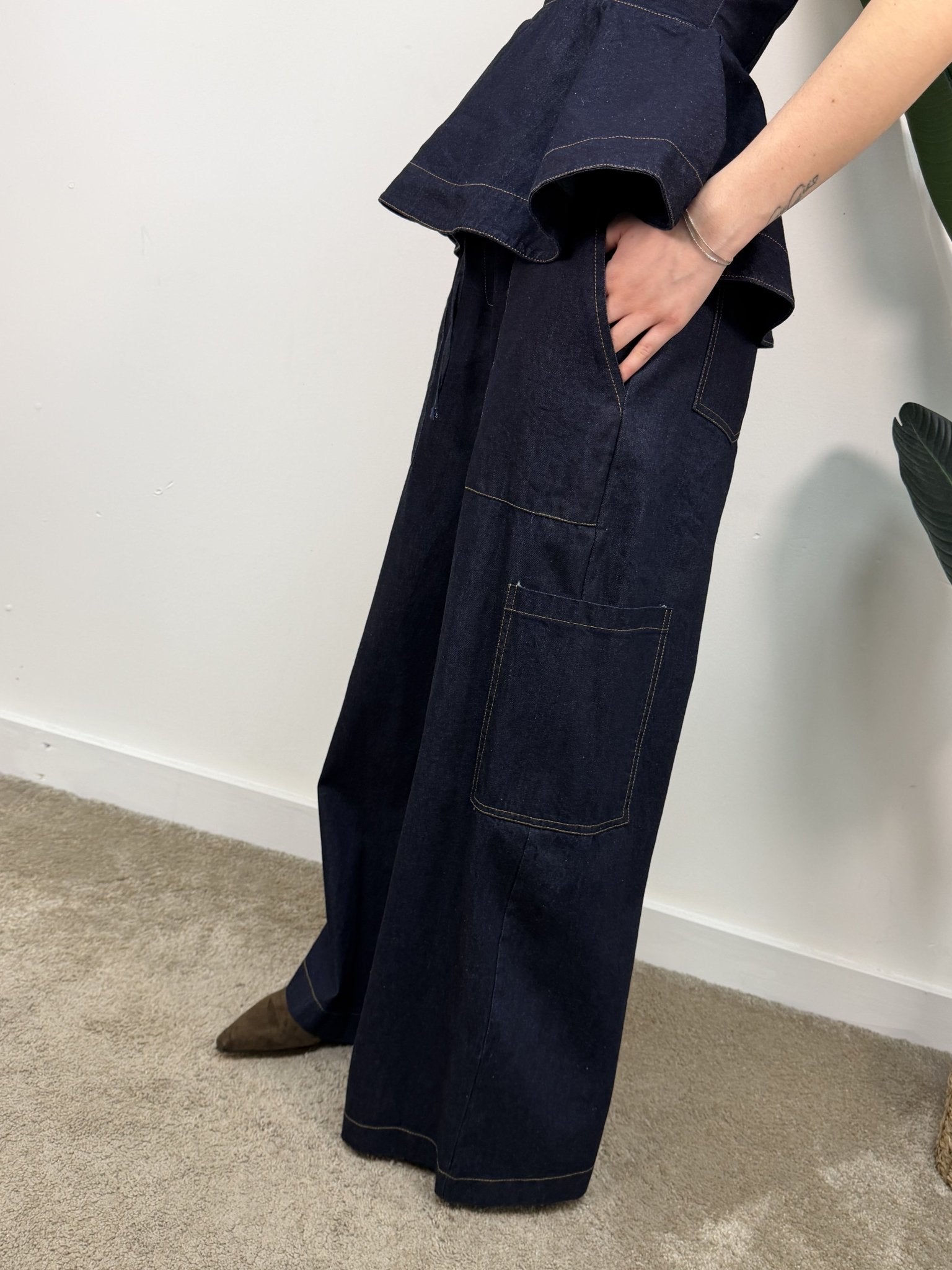 Jeans cargo denim scuro Tensione In - GiuGiò | Shop online