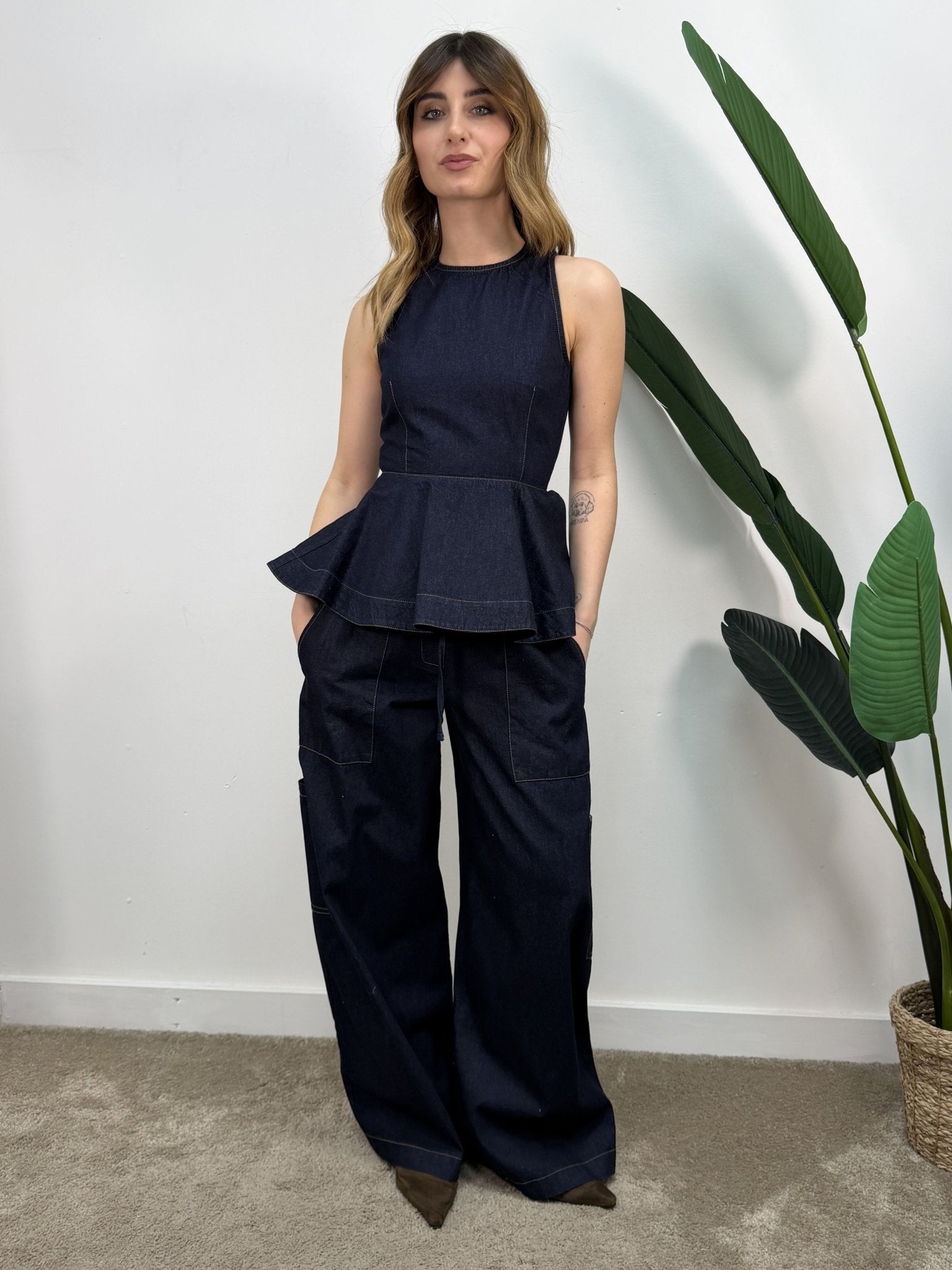 Jeans cargo denim scuro Tensione In - GiuGiò | Shop online