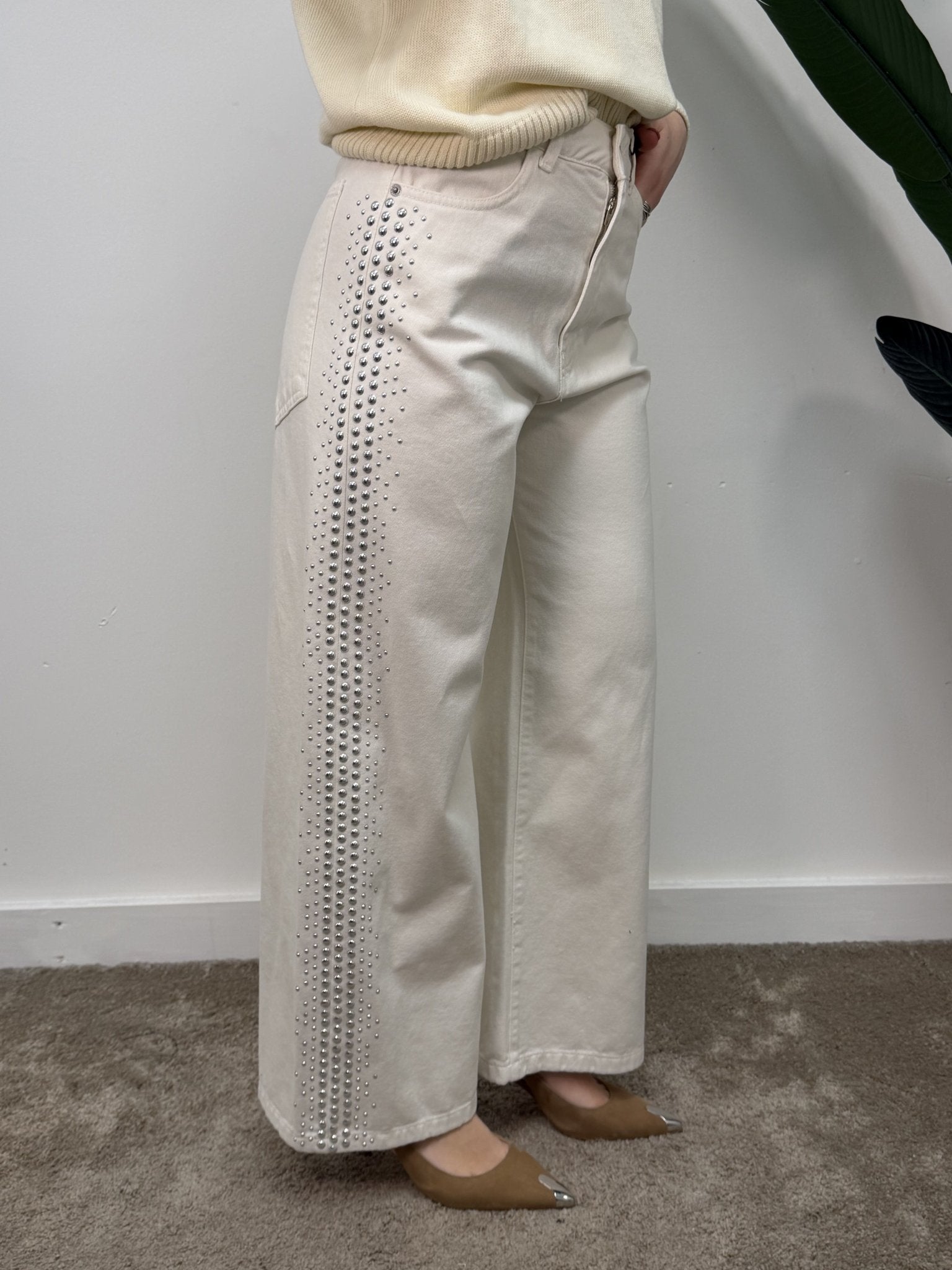 Jeans mod. Amelie borchie laterali HaveOne - GiuGiò | Shop online