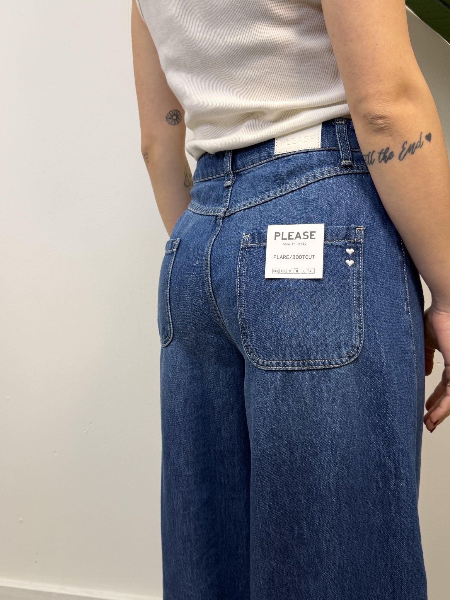 Jeans palazzo vita alta Please - GiuGiò | Shop online