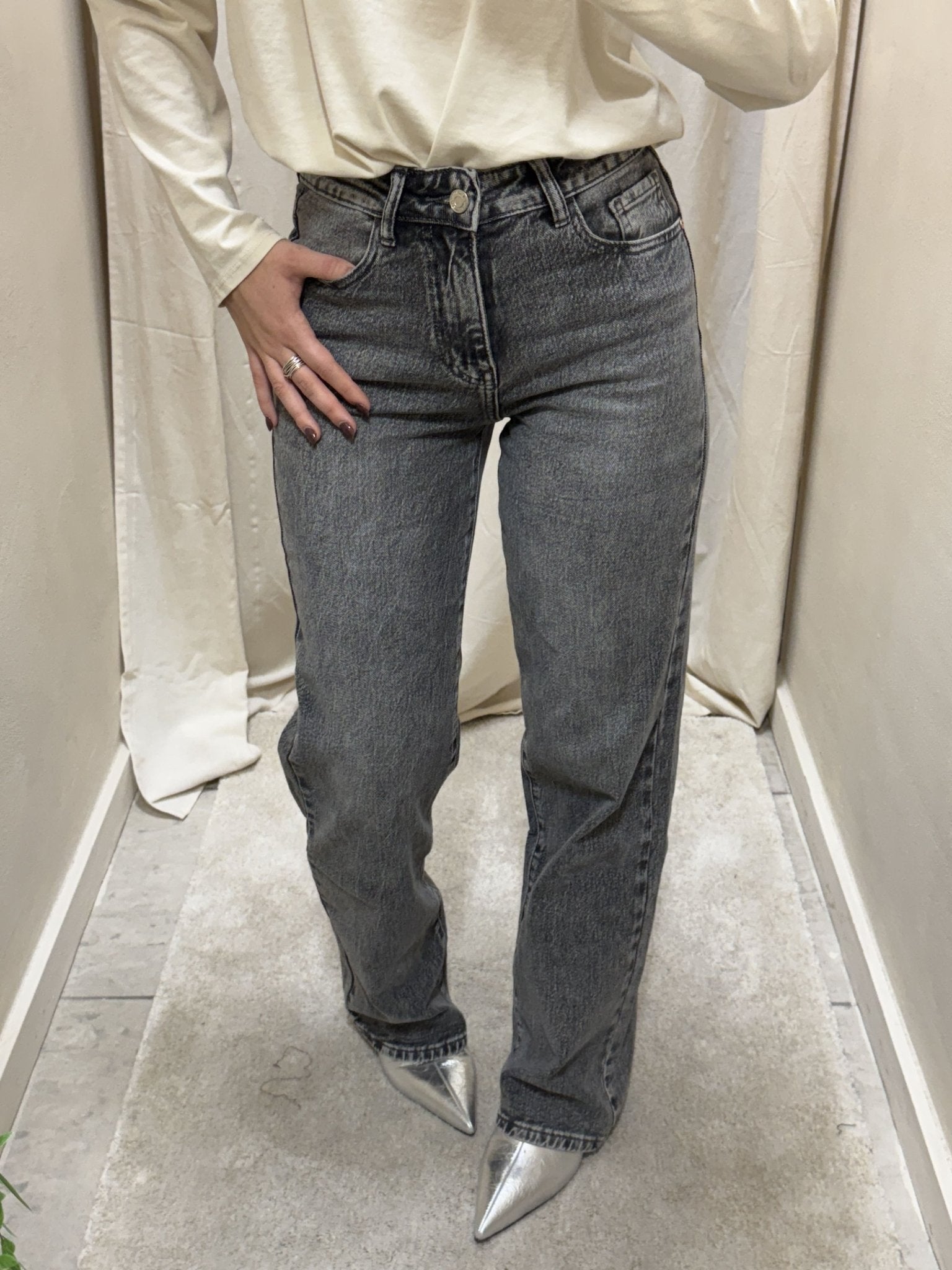 Jeans regular grey MyD - GiuGiò | Shop online
