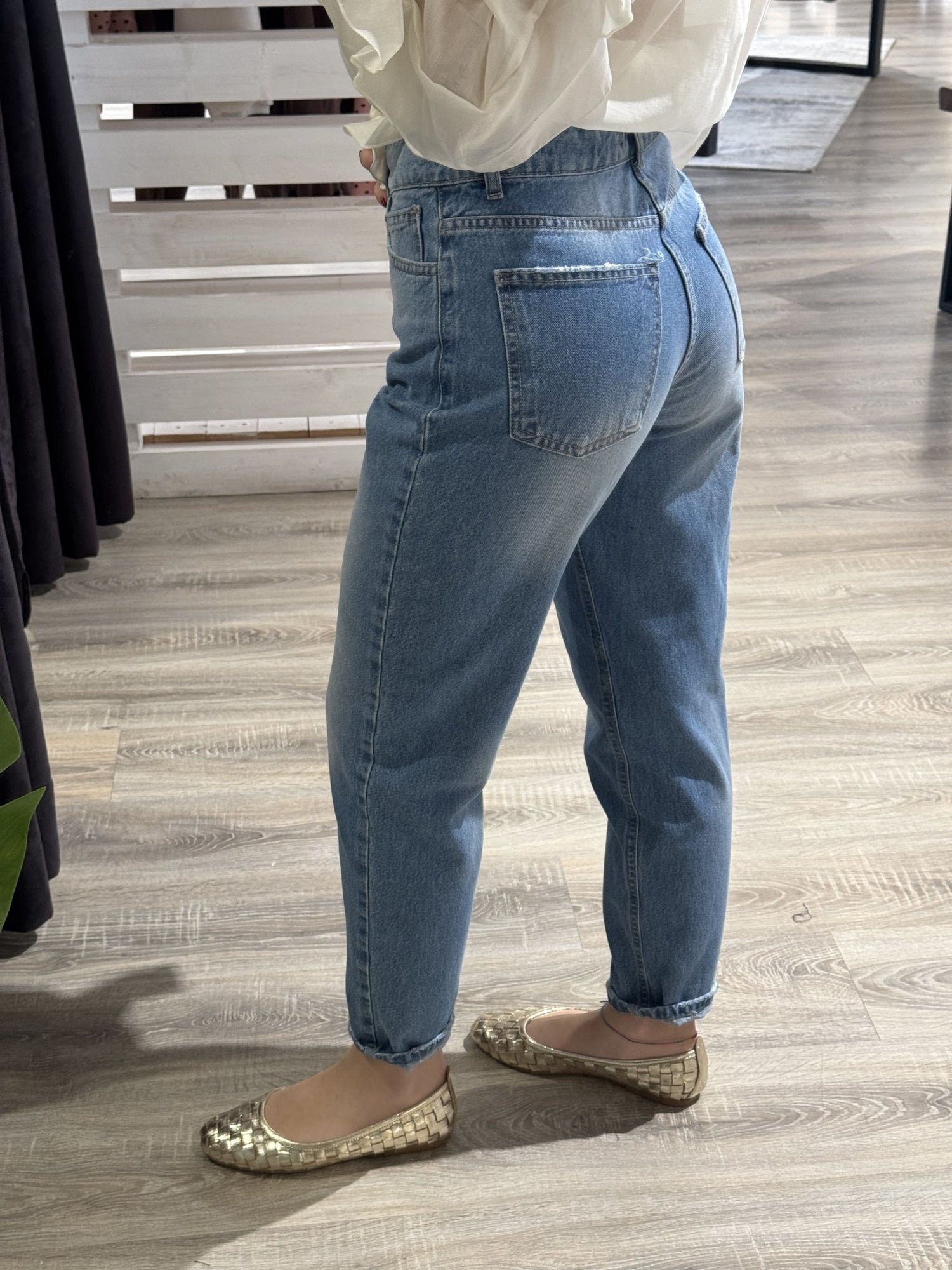 Jeans sigaretta con bottoni gioiello Susy Mix - GiuGiò | Shop online