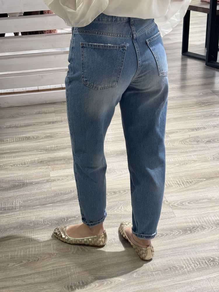 Jeans sigaretta con bottoni gioiello Susy Mix - GiuGiò | Shop online