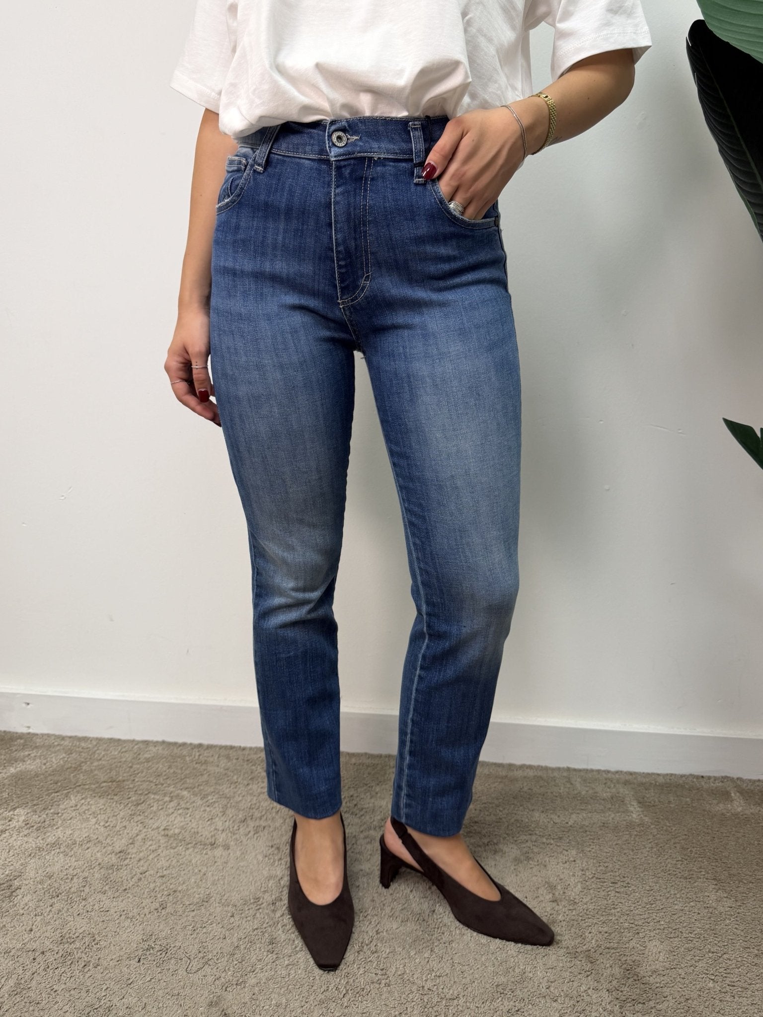 Jeans sigaretta denim medio Please - GiuGiò | Shop online