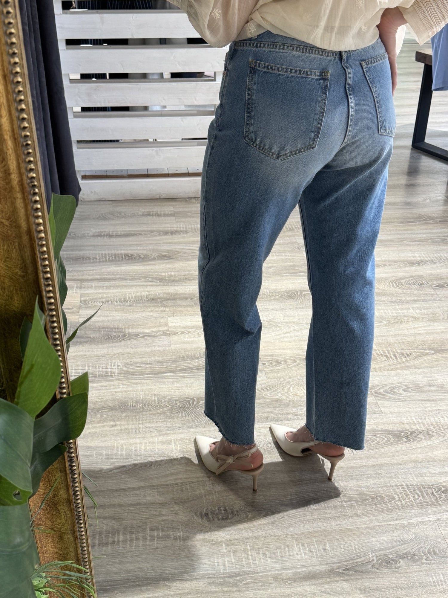 Jeans sigaretta orlo sfrangiato Tensione In - GiuGiò | Shop online