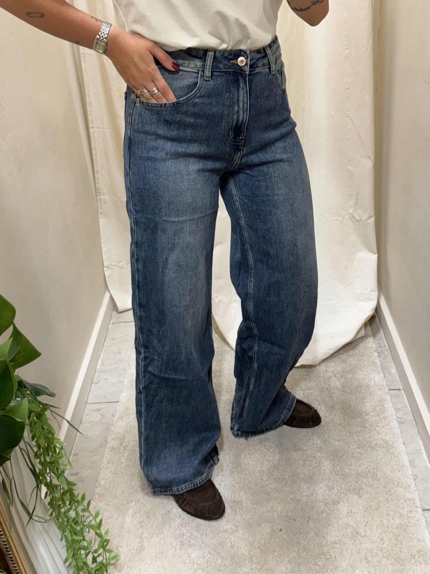 Jeans wide vita alta MyD - GiuGiò | Shop online
