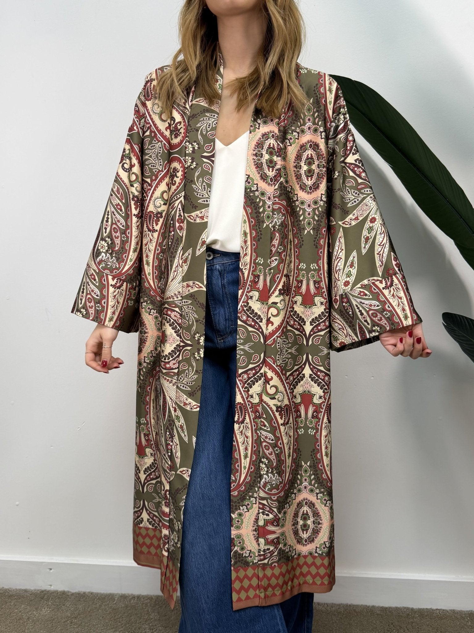 Kimono stampa orientale e macula Dixie - GiuGiò | Shop online