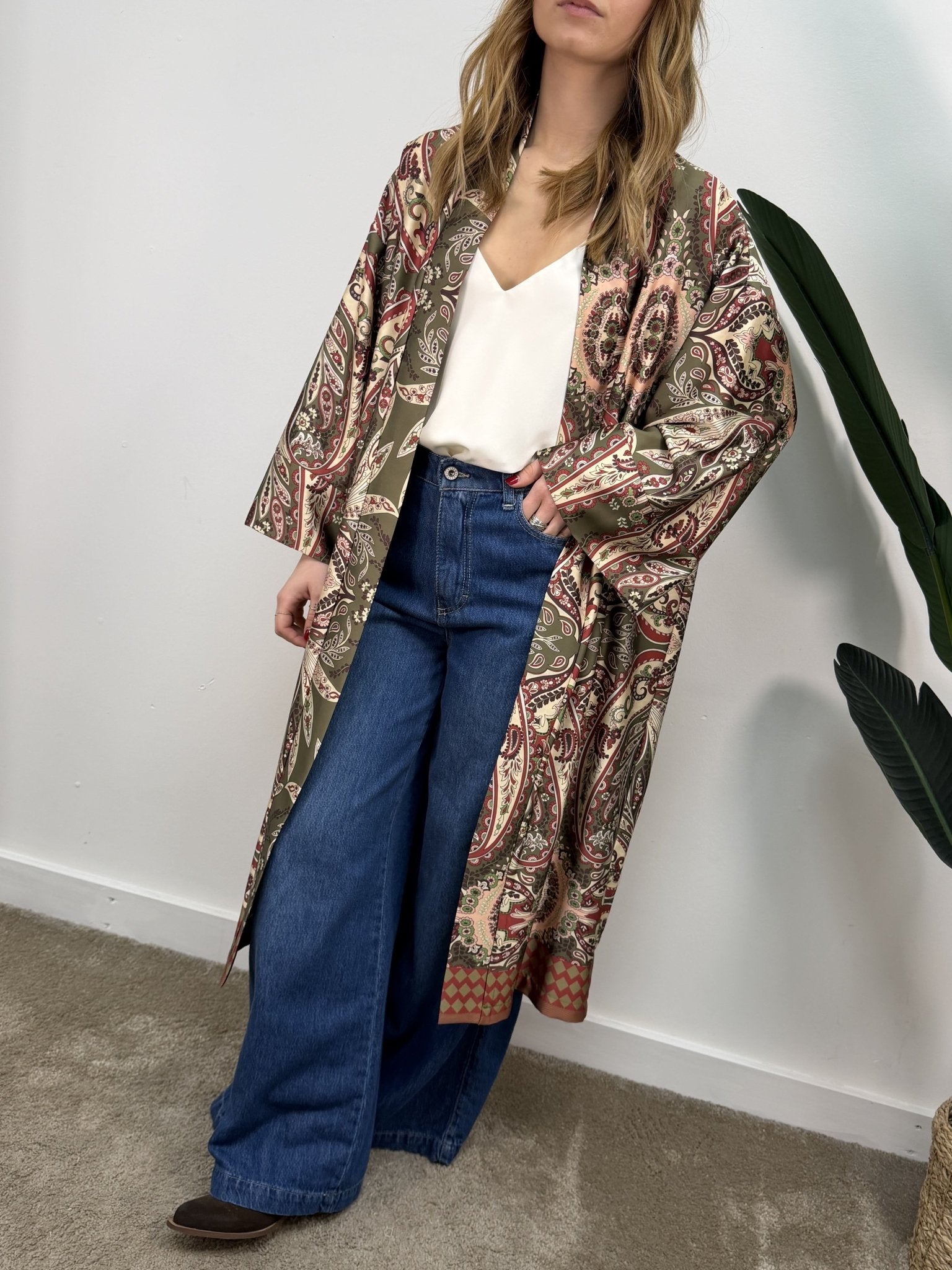 Kimono stampa orientale e macula Dixie - GiuGiò | Shop online