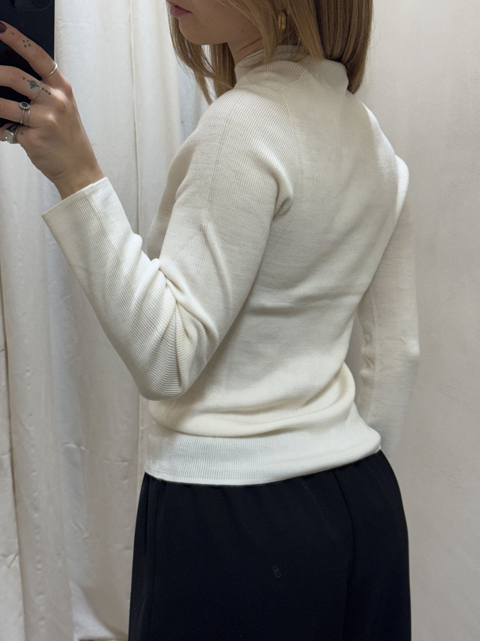 Maglia collo cratere manica lunga 100% lana merino HaveOne - GiuGiò | Shop online