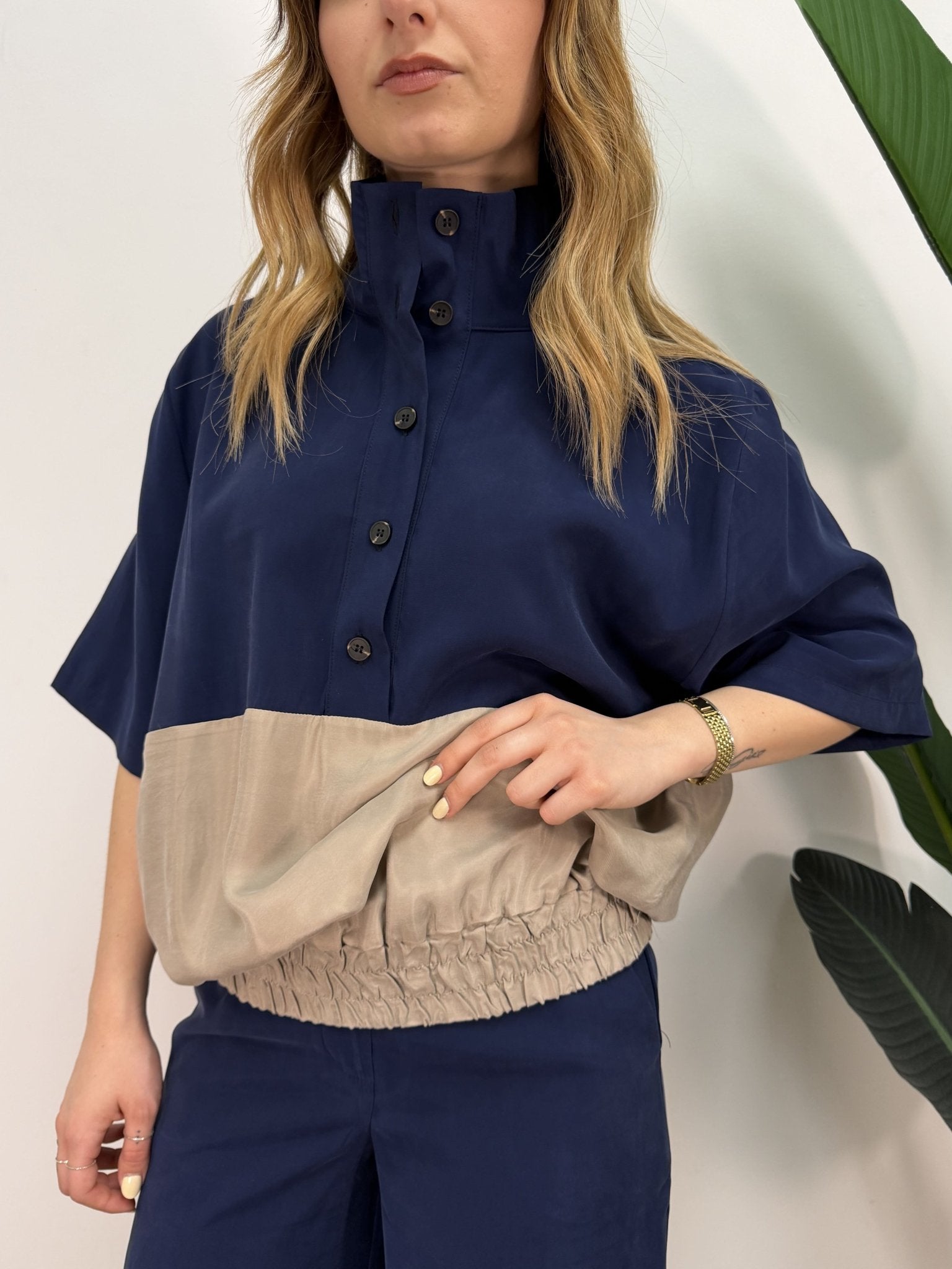 Maglia cupro e viscosa bicolor Tensione In - GiuGiò | Shop online