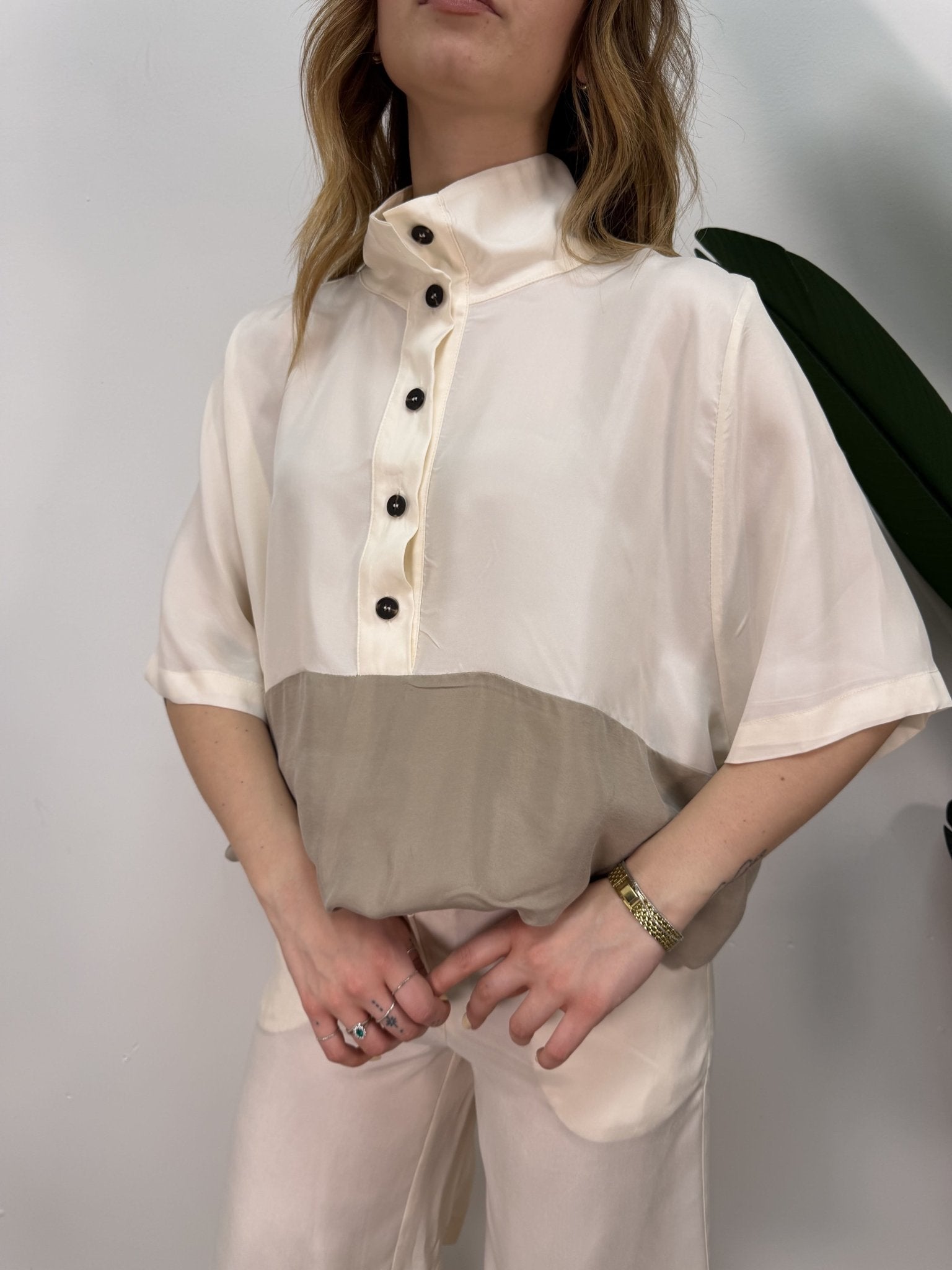 Maglia cupro e viscosa bicolor Tensione In - GiuGiò | Shop online