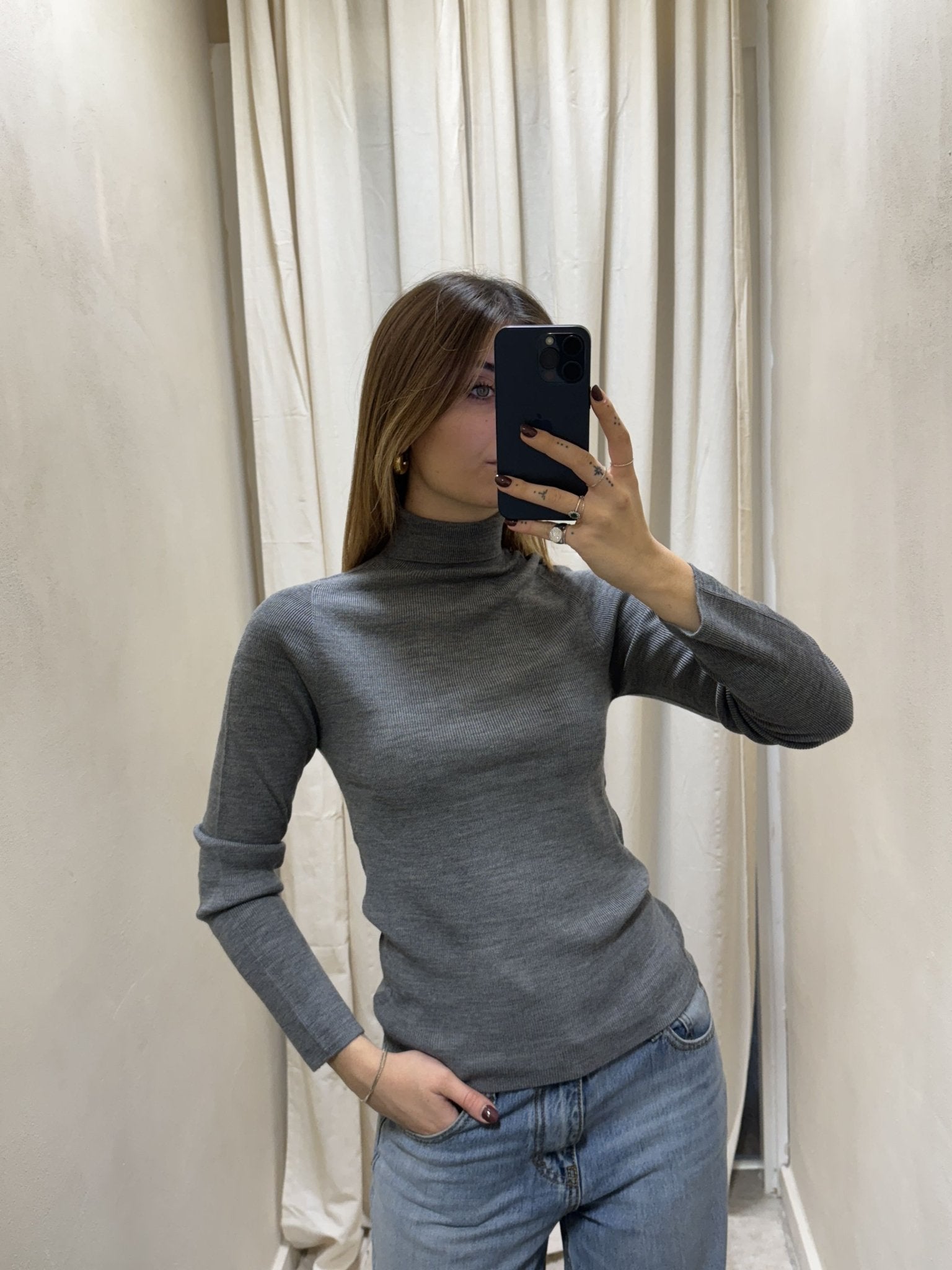 Maglia dolcevita 100% lana merino HaveOne - GiuGiò | Shop online
