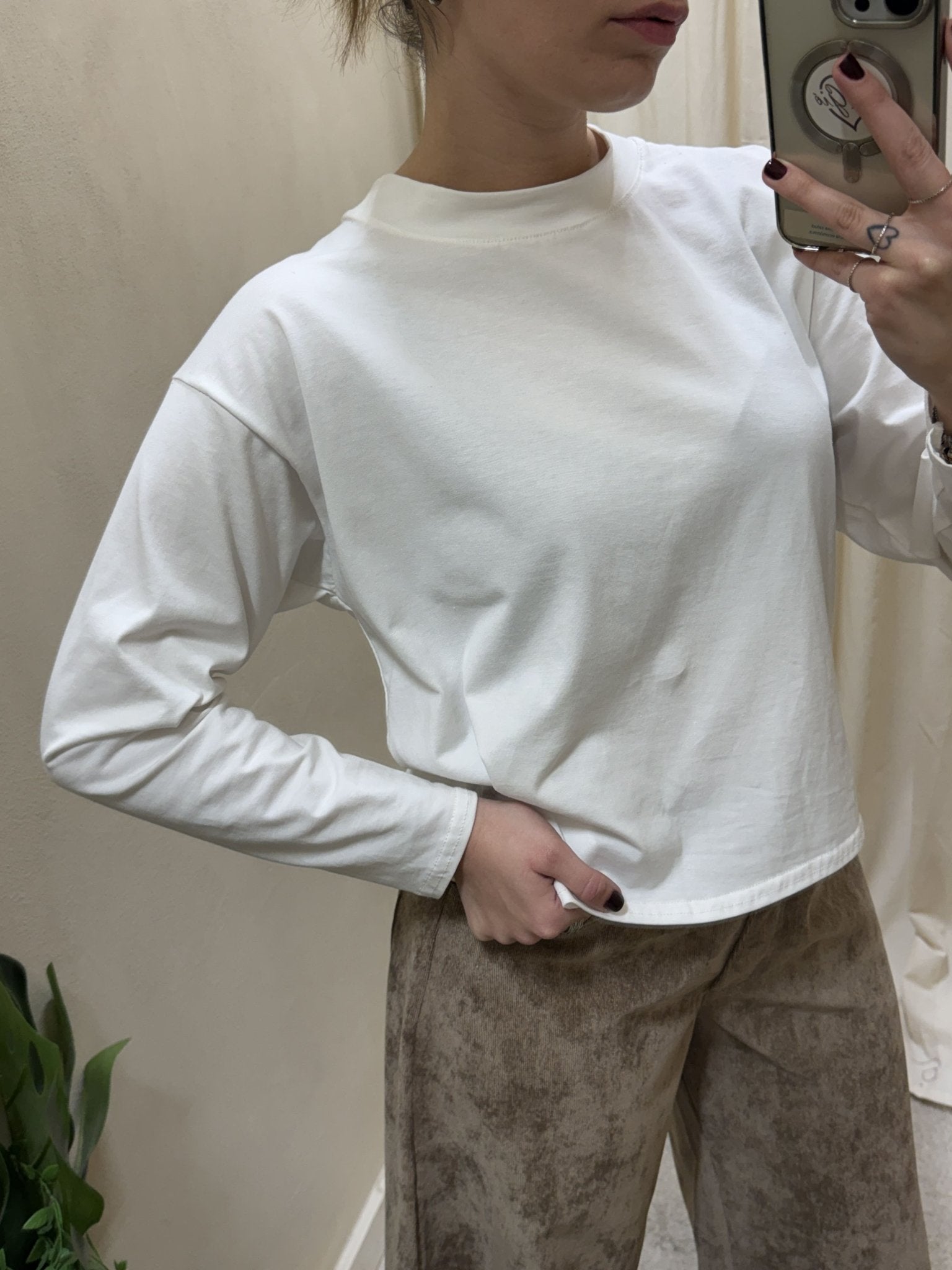 Maglia girocollo in cotone manica lunga MyD - GiuGiò | Shop online