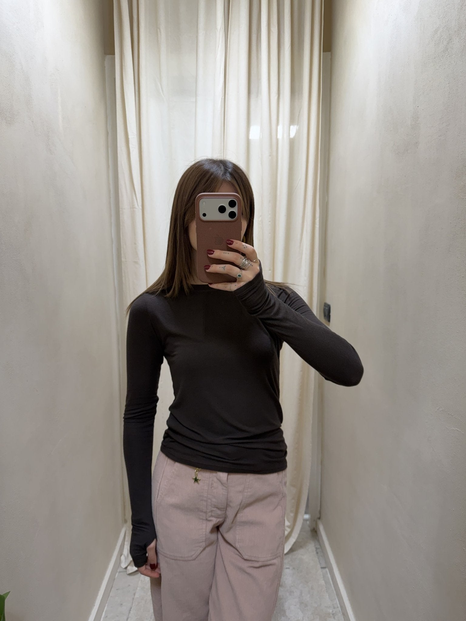 Maglia girocollo in viscosa con manicotti Tensione In - GiuGiò | Shop online