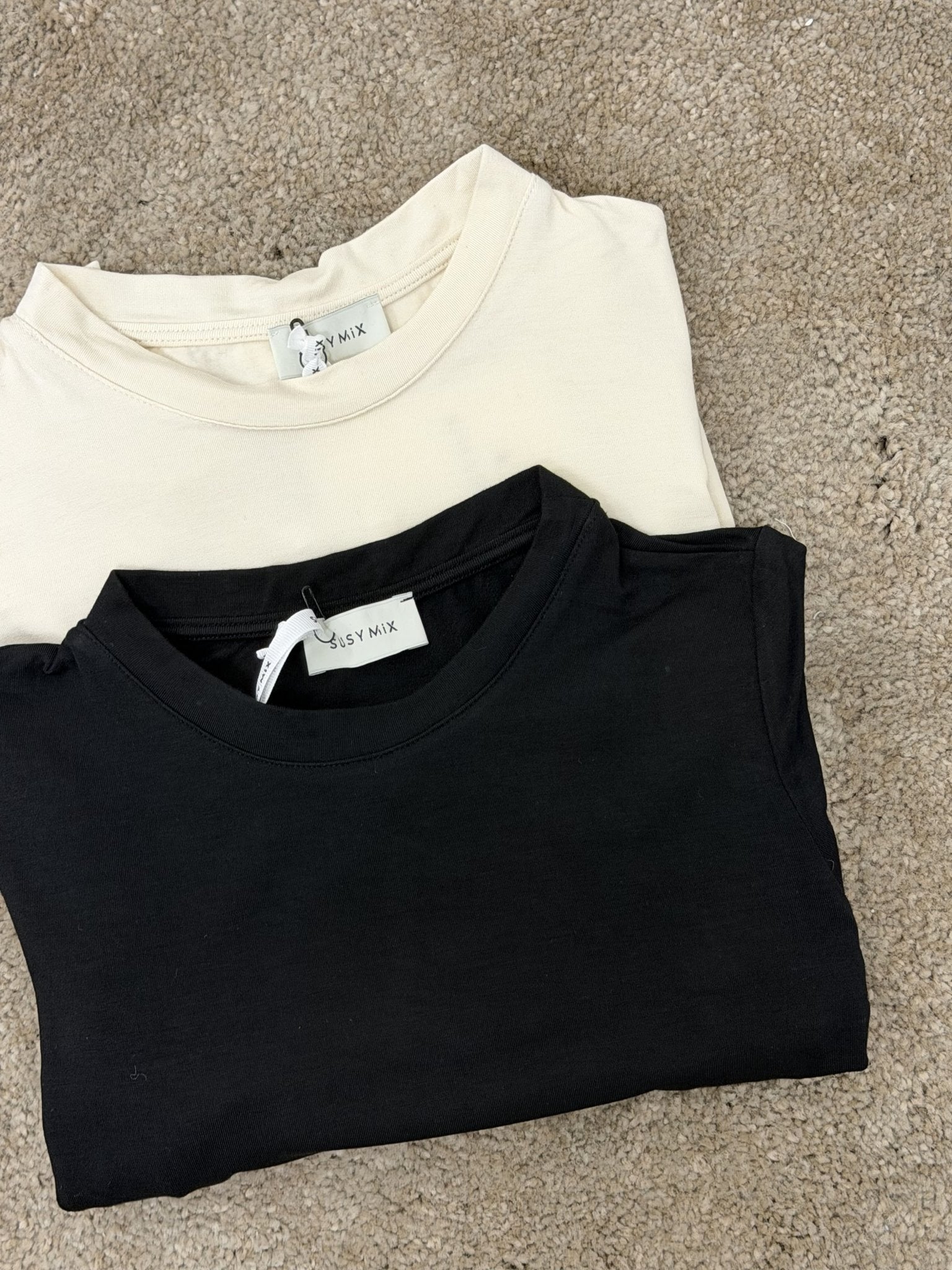 Maglia girocollo manica lunga in viscosa elasticizzata Susy Mix - GiuGiò | Shop online