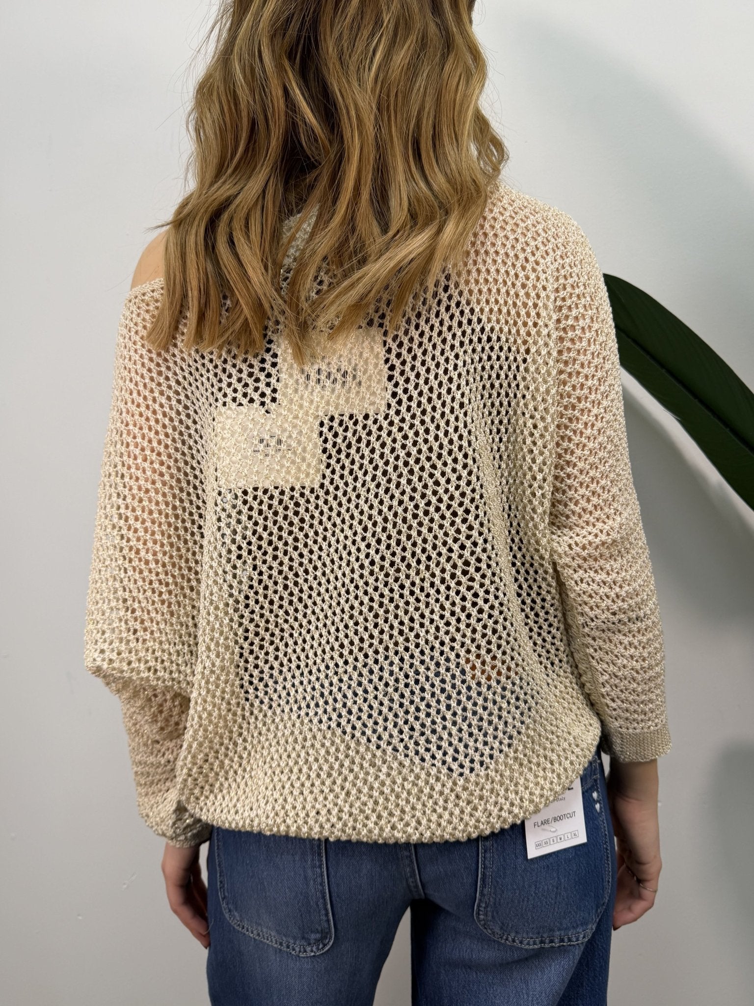 Maglia in filo lurex traforato MYD - GiuGiò | Shop online