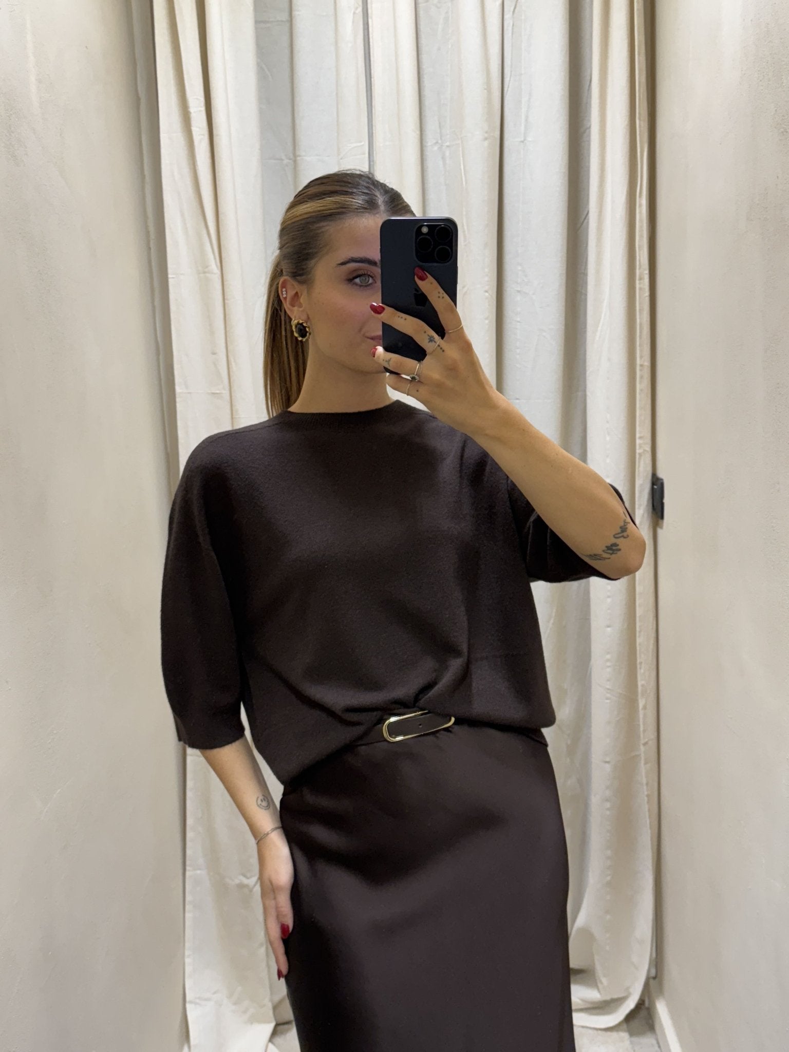 Maglia in filo mezza manica Imperial - GiuGiò | Shop online