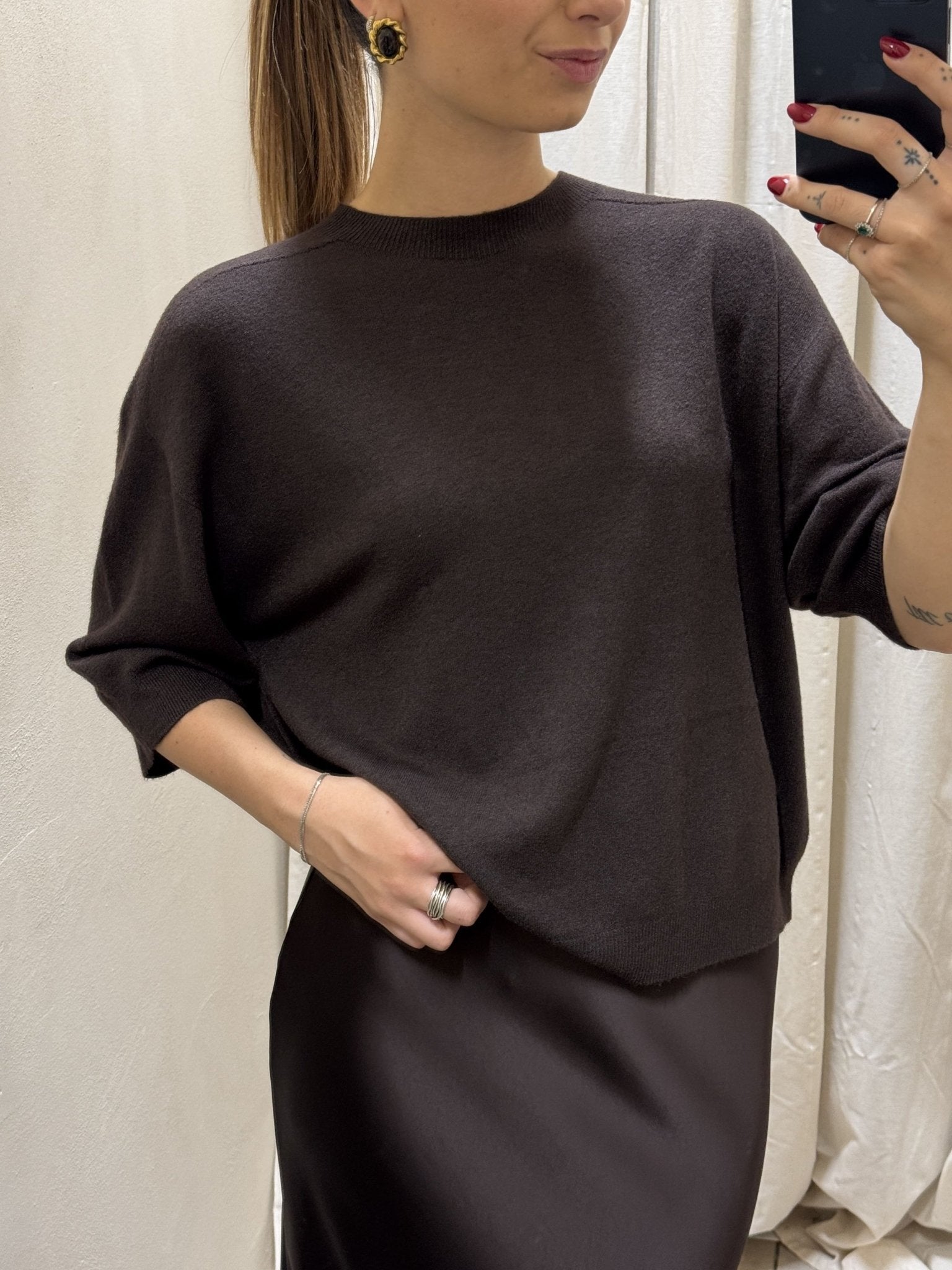 Maglia in filo mezza manica Imperial - GiuGiò | Shop online