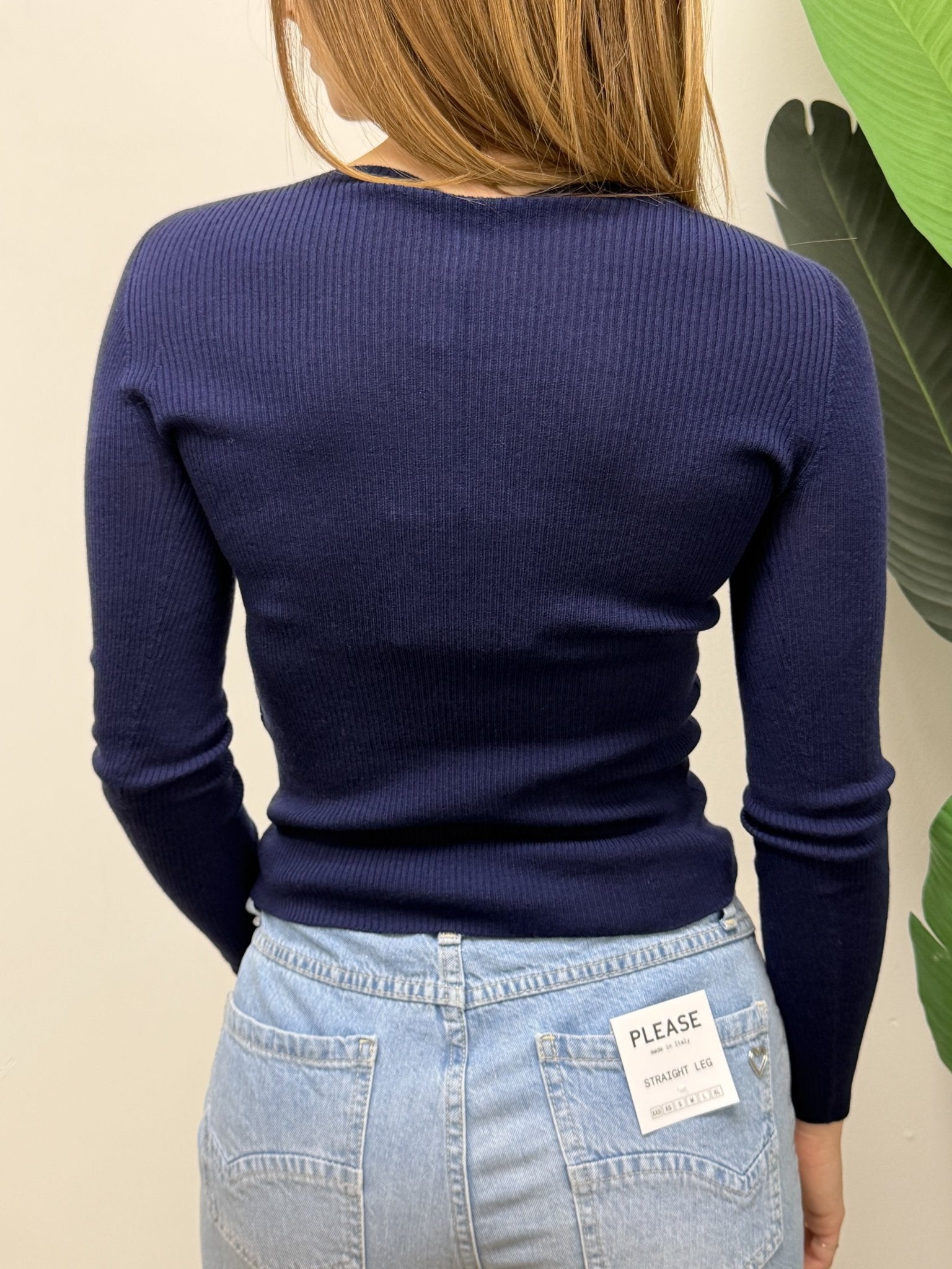 Maglia micro costina 100% lana merinos Tensione In - GiuGiò | Shop online