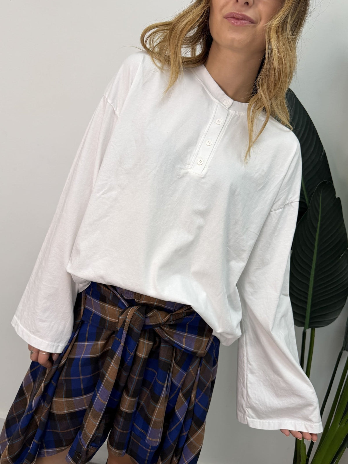 Maglia serafino manica campana Susy Mix - GiuGiò | Shop online