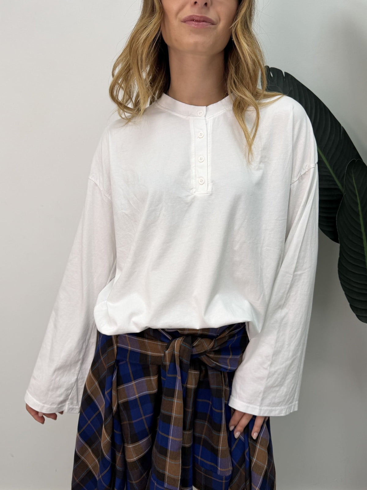 Maglia serafino manica campana Susy Mix - GiuGiò | Shop online
