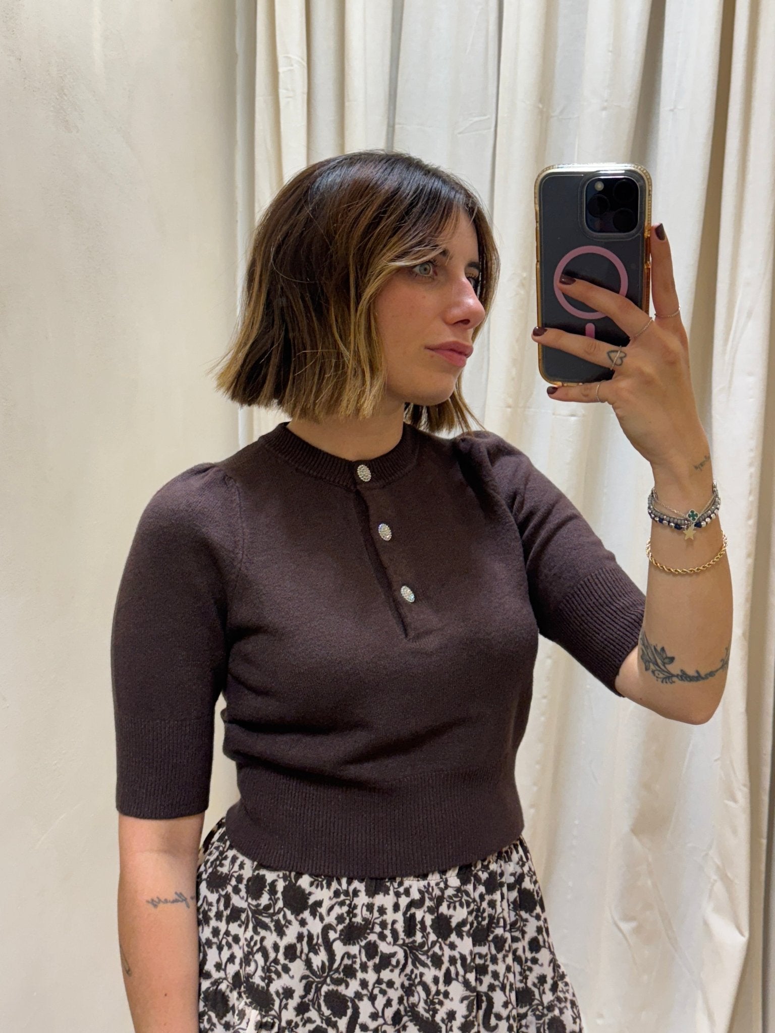 Maglioncino in filo bottoni gioiello MyD - GiuGiò | Shop online