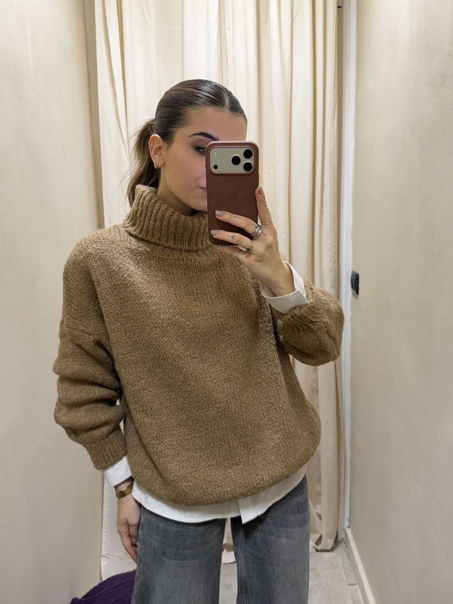 Maglione collo alto basic Susy Mix - GiuGiò | Shop online