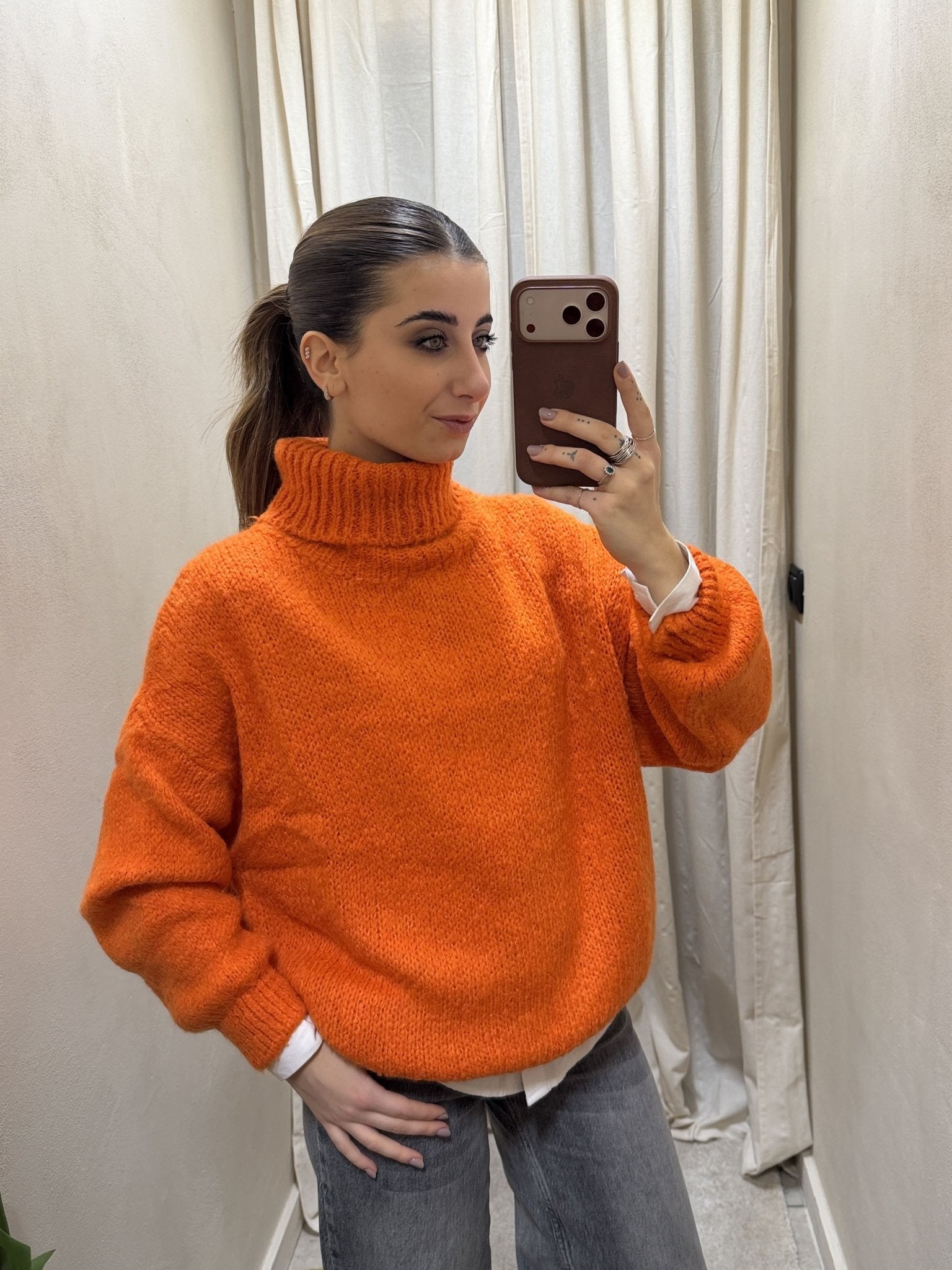 Maglione collo alto basic Susy Mix - GiuGiò | Shop online