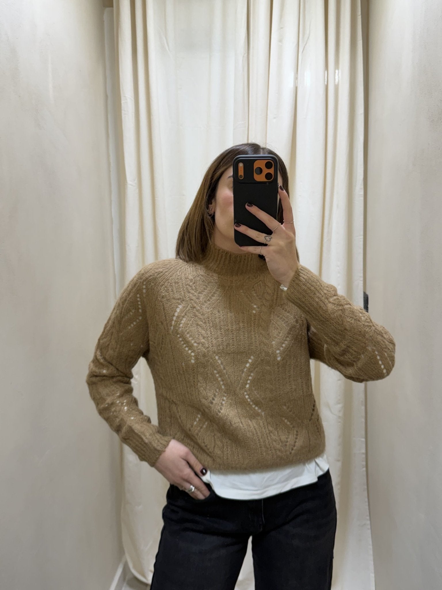 Maglione collo vulcano traforato MyD - GiuGiò | Shop online