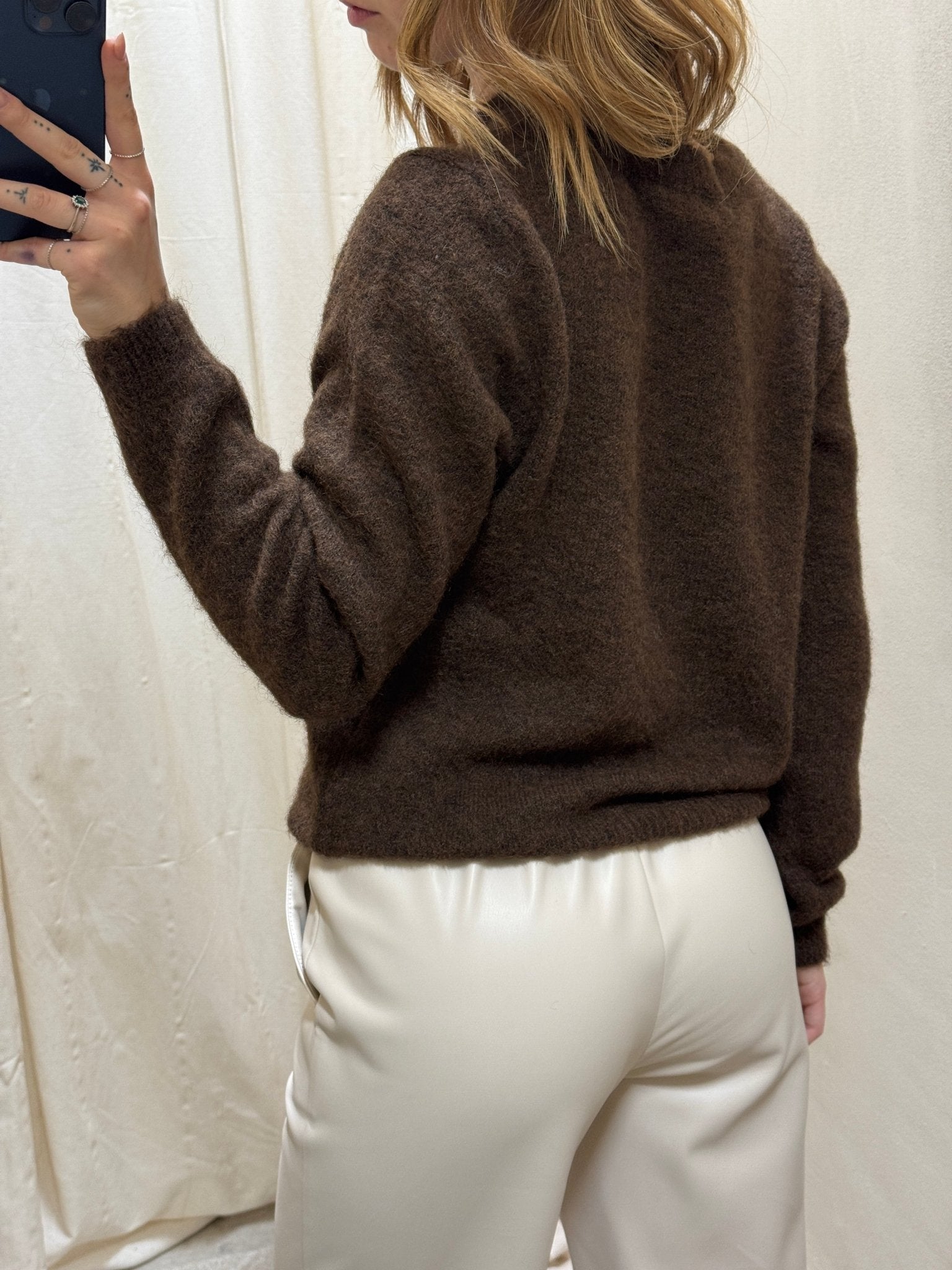 Maglione girocollo con cuori misto mohair Susy Mix - GiuGiò | Shop online