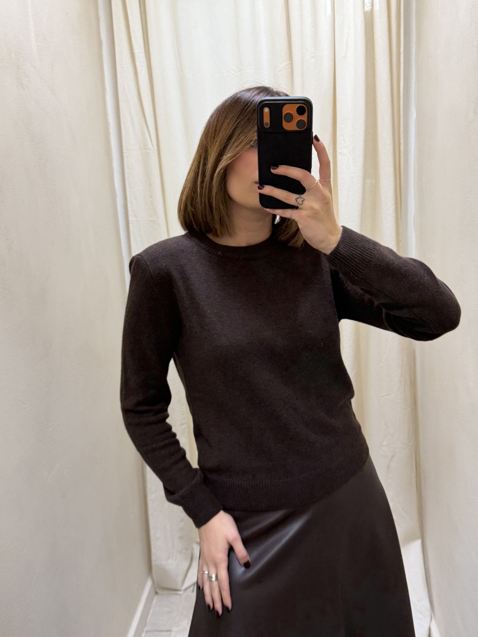 Maglione girocollo con spalline Tensione In - GiuGiò | Shop online