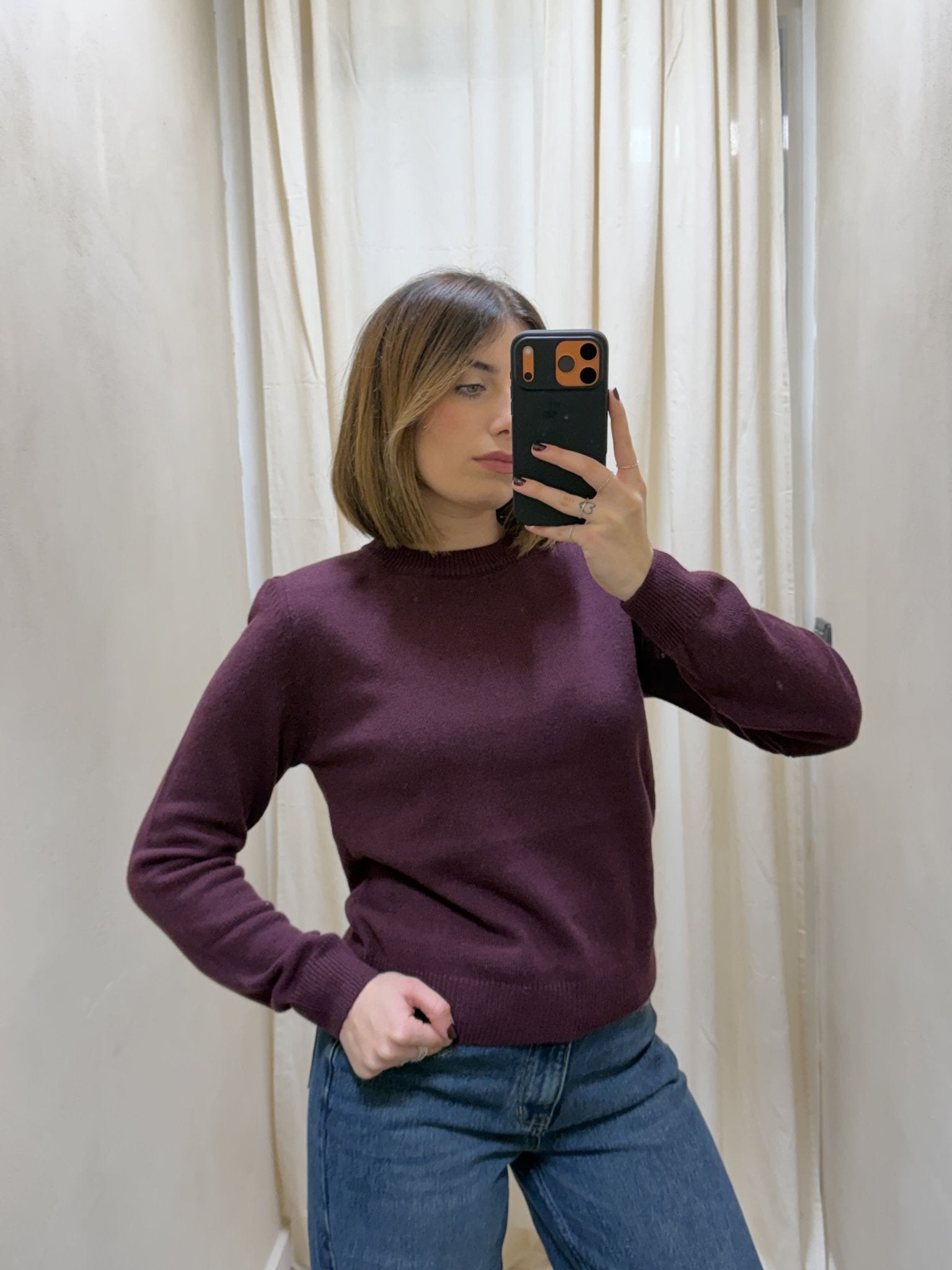 Maglione girocollo con spalline Tensione In - GiuGiò | Shop online