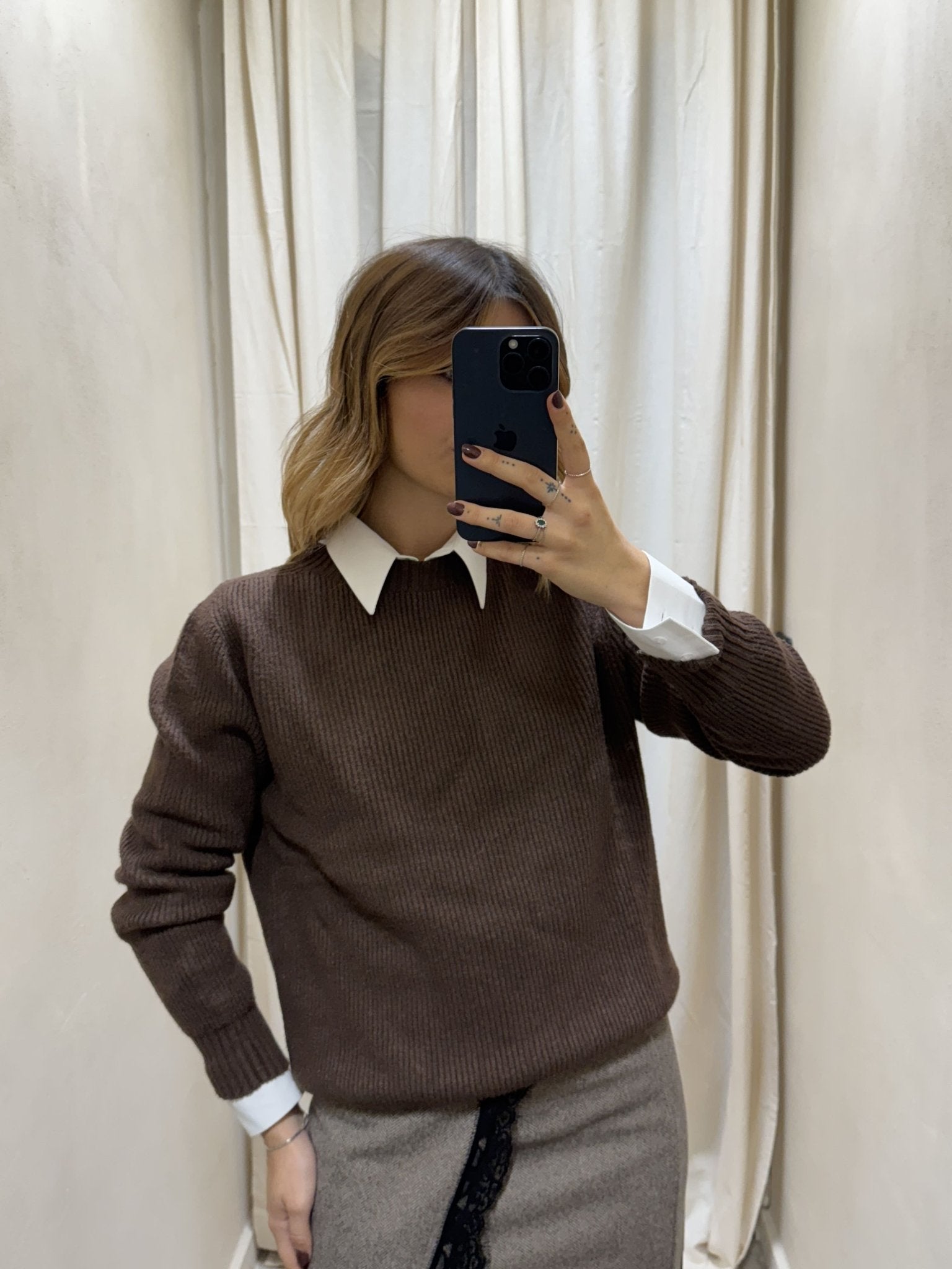 Maglione girocollo costa inglese MyD - GiuGiò | Shop online