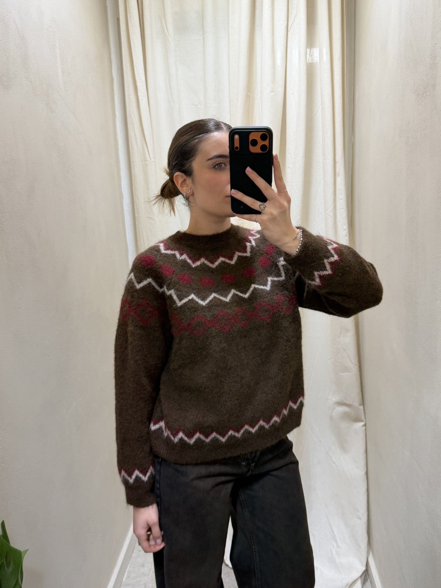 Maglione girocollo disegni geometrici MyD - GiuGiò | Shop online