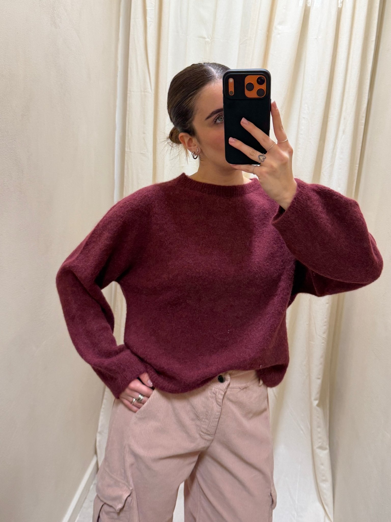 Maglione girocollo misto alpaca MyD - GiuGiò | Shop online