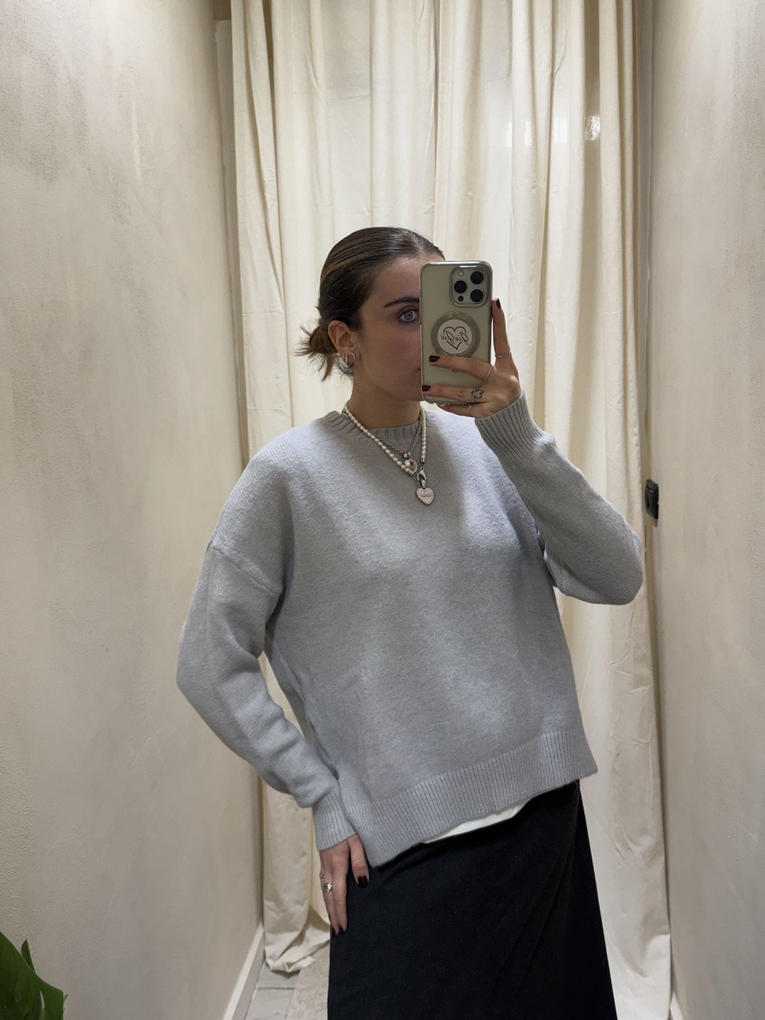 Maglione girocollo over con spacchi HaveOne - GiuGiò | Shop online