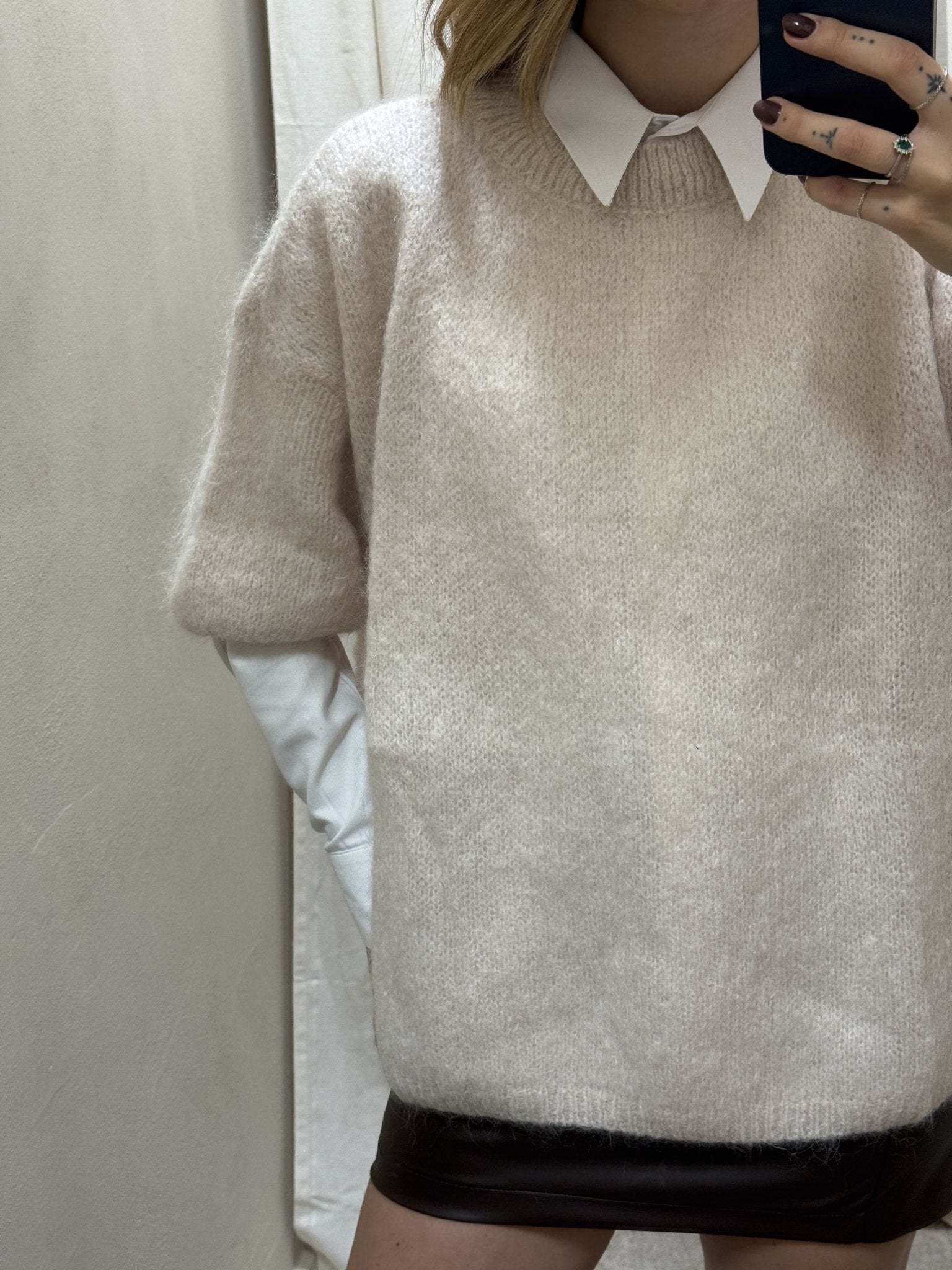 Maglione mezza manica misto mohair Dixie - GiuGiò | Shop online
