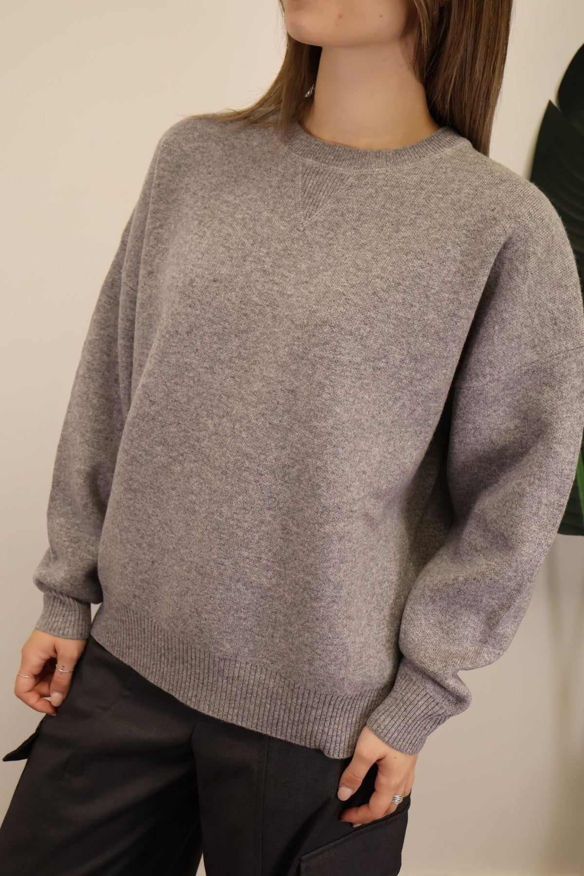 Maglione over 100% lana grigio Tensione In - GiuGiò | Shop online