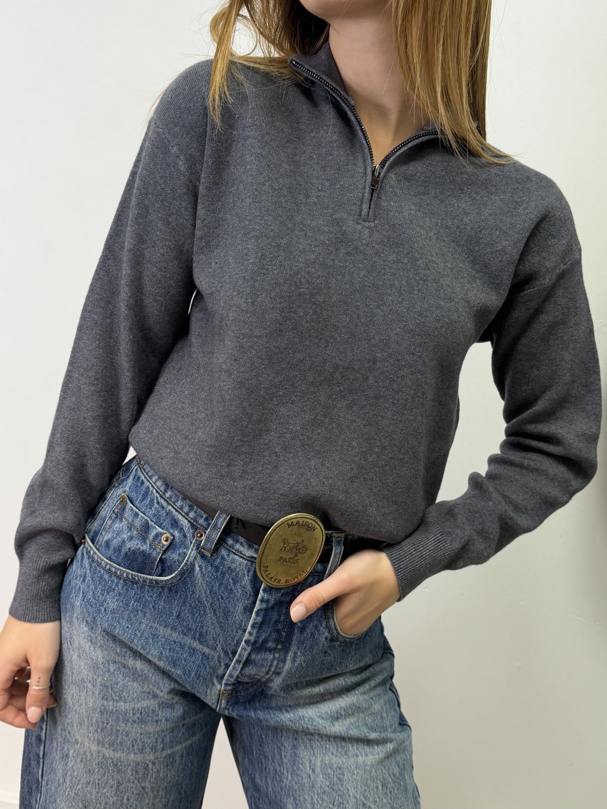 Maglione slim half zip Susy Mix - GiuGiò | Shop online